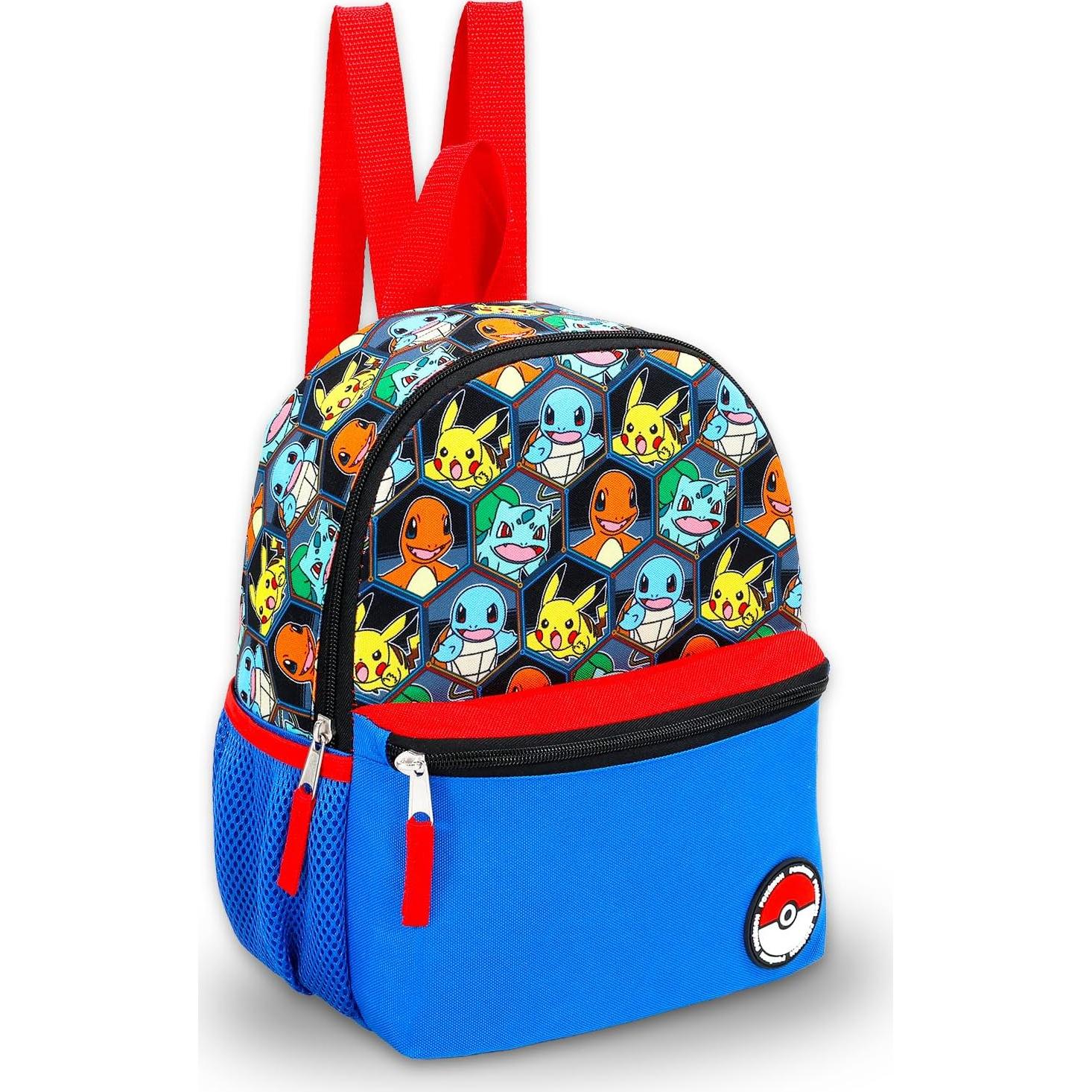 Conjunto Mochila Mini Pokemon Pikachu 30.48 cm + Accesorios