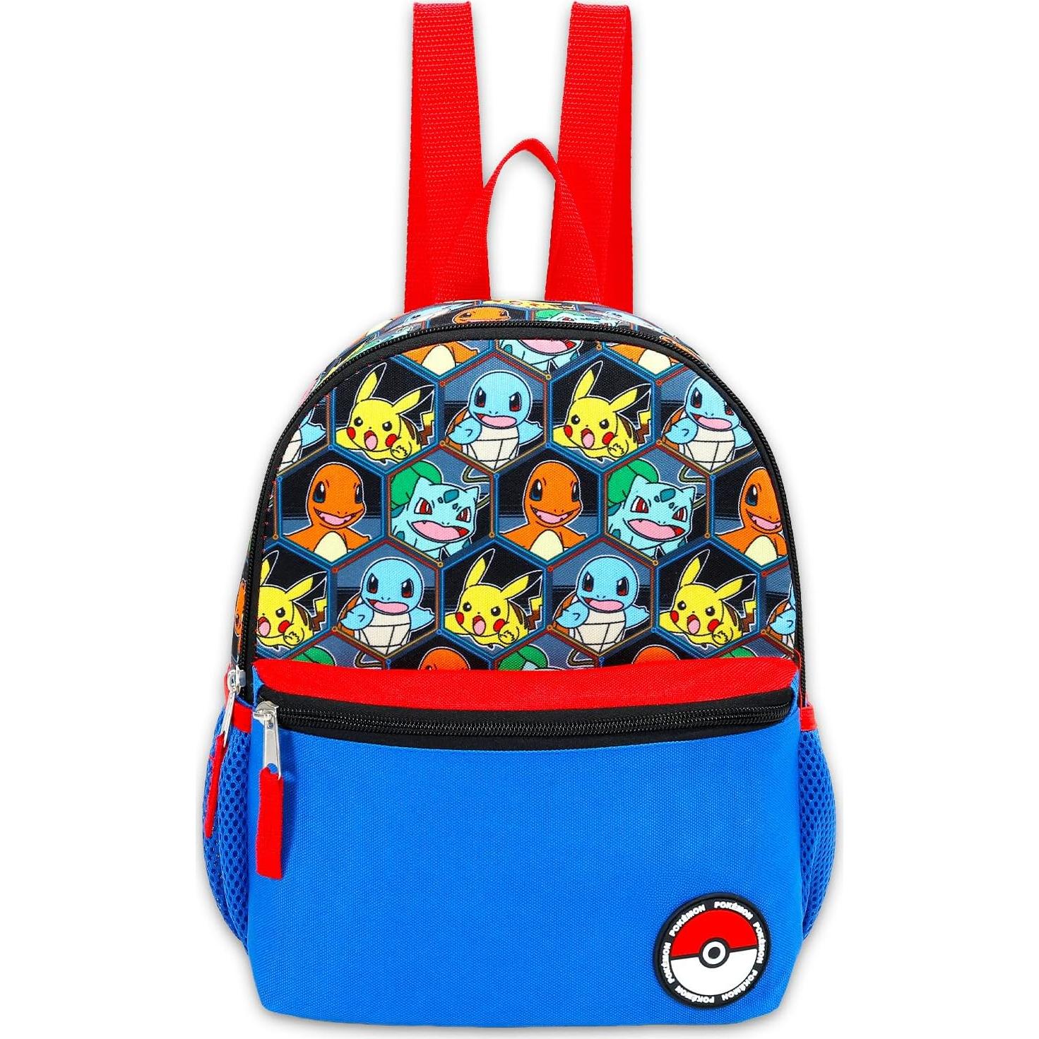 Conjunto Mochila Mini Pokemon Pikachu 30.48 cm + Accesorios