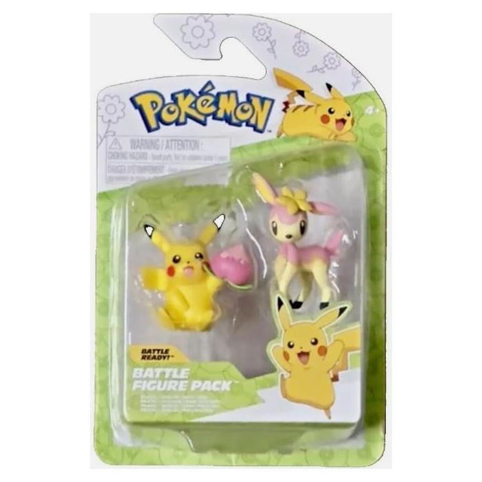 Figuras de Batalla Pokemon Jazwares Primavera Pascua 2025 - Pikachu y Lechonk