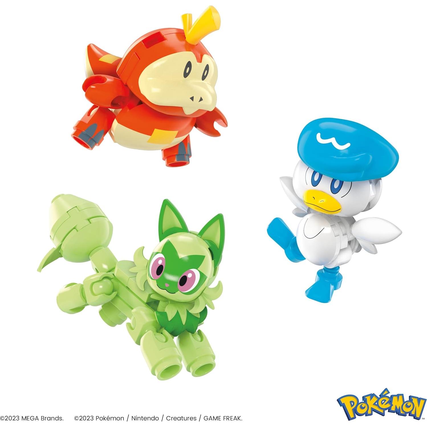 Set de Construcción Pokémon MEGA con 4 Figuras y Poké Ball