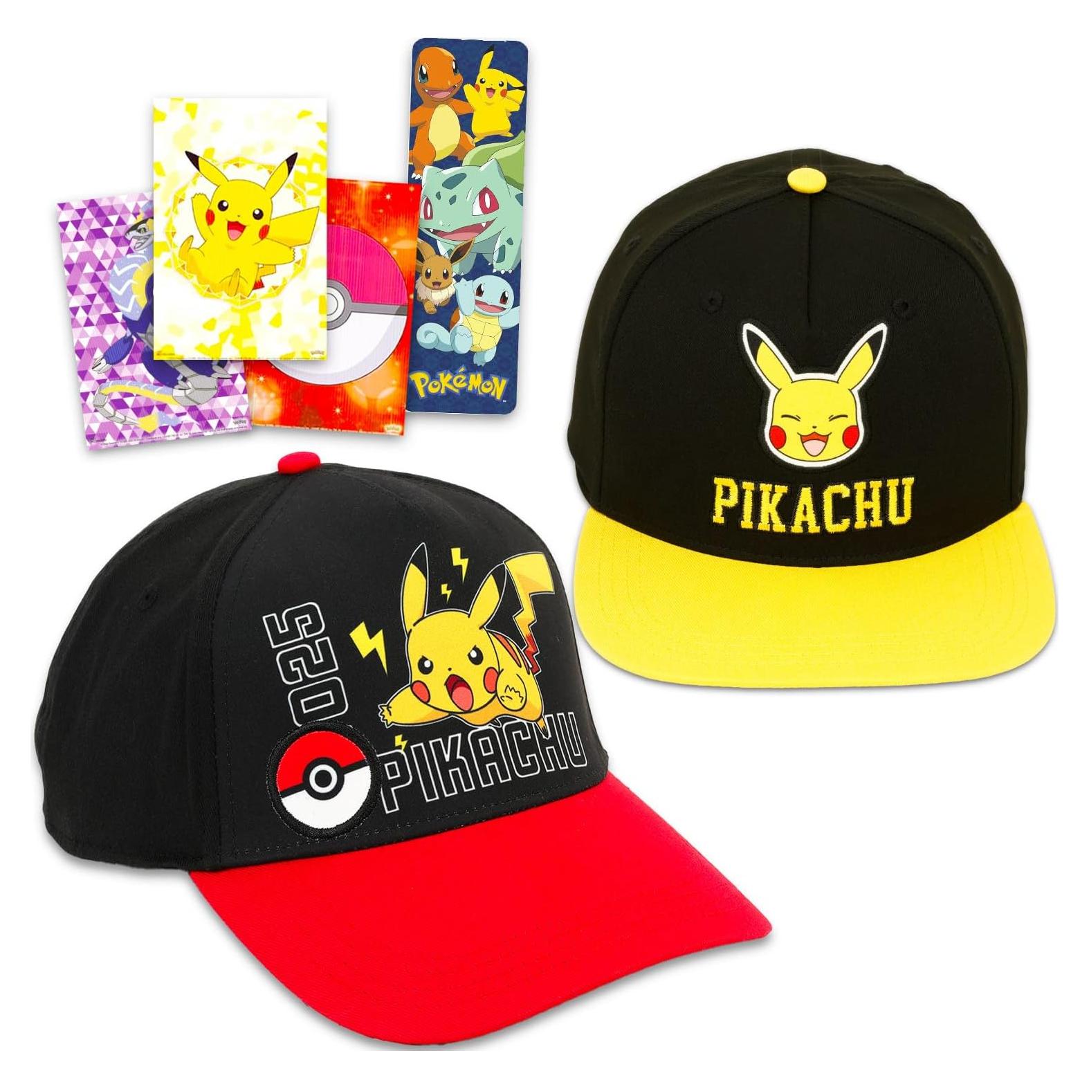 Gorras de Pokémon para Niños - Paquete de 2 con Pikachu