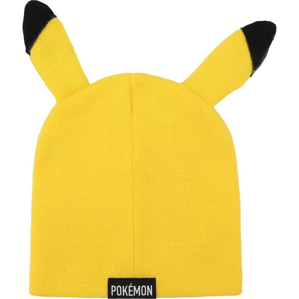 Gorro Amarillo Pikachu Bordado Unisex Adulto