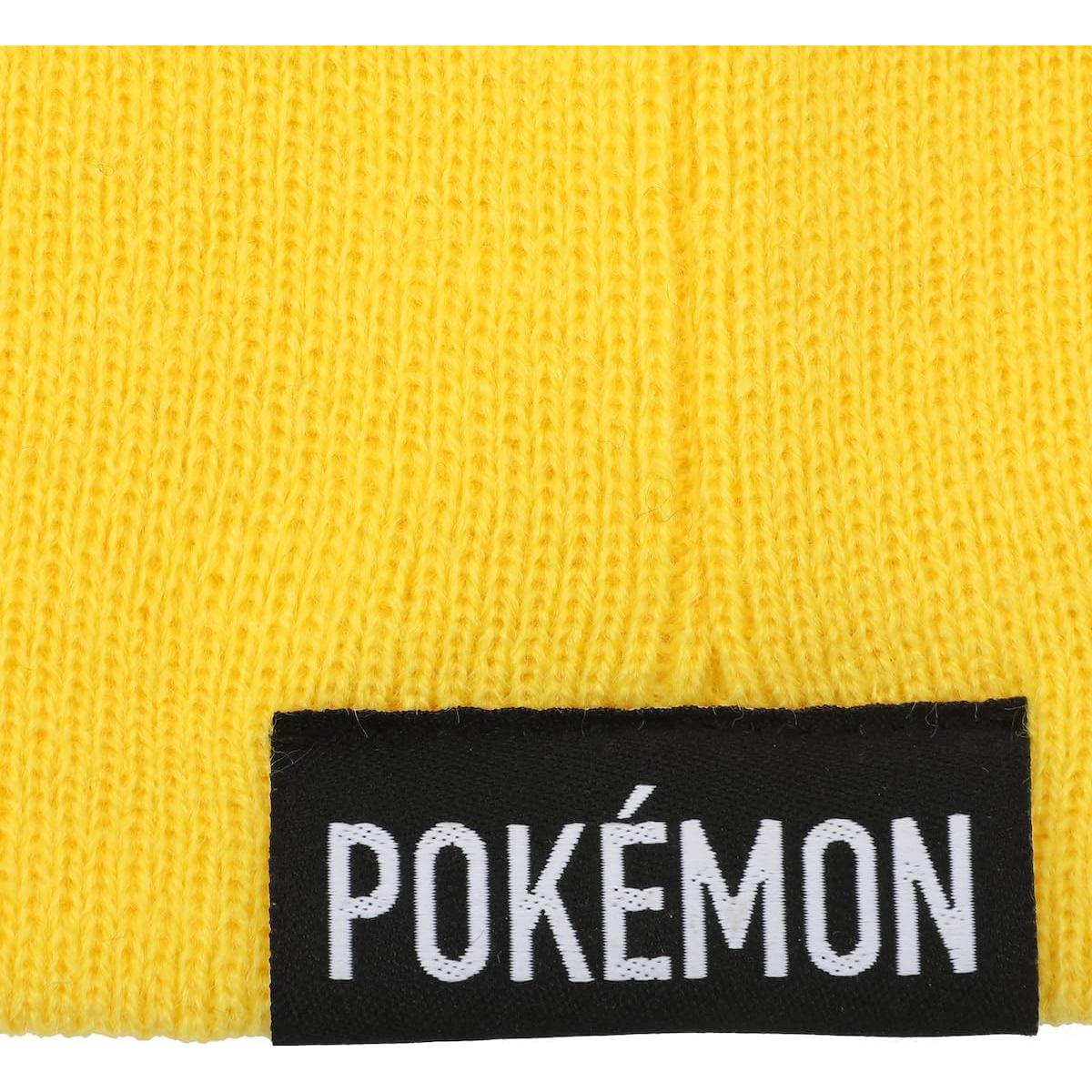 Gorro Amarillo Pikachu Bordado Unisex Adulto