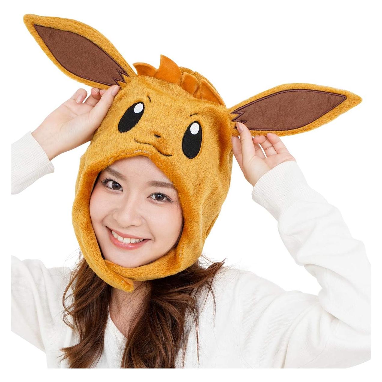 Sombrero Kigurumi Pokémon Eevee SAZAC - Gorro Adulto Suave