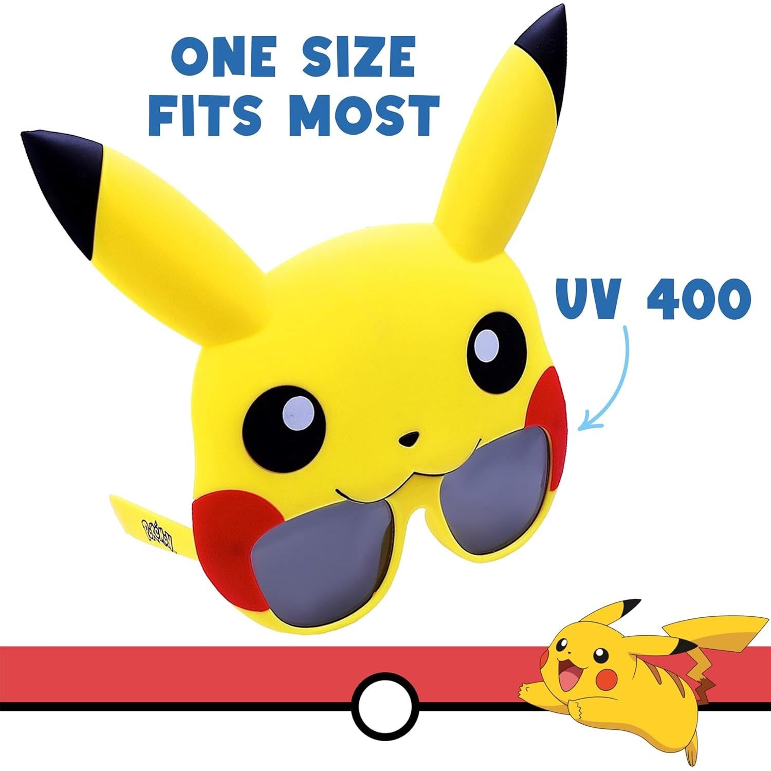 Gafas de sol Pikachu Sun-Staches UV400 para adultos y niños