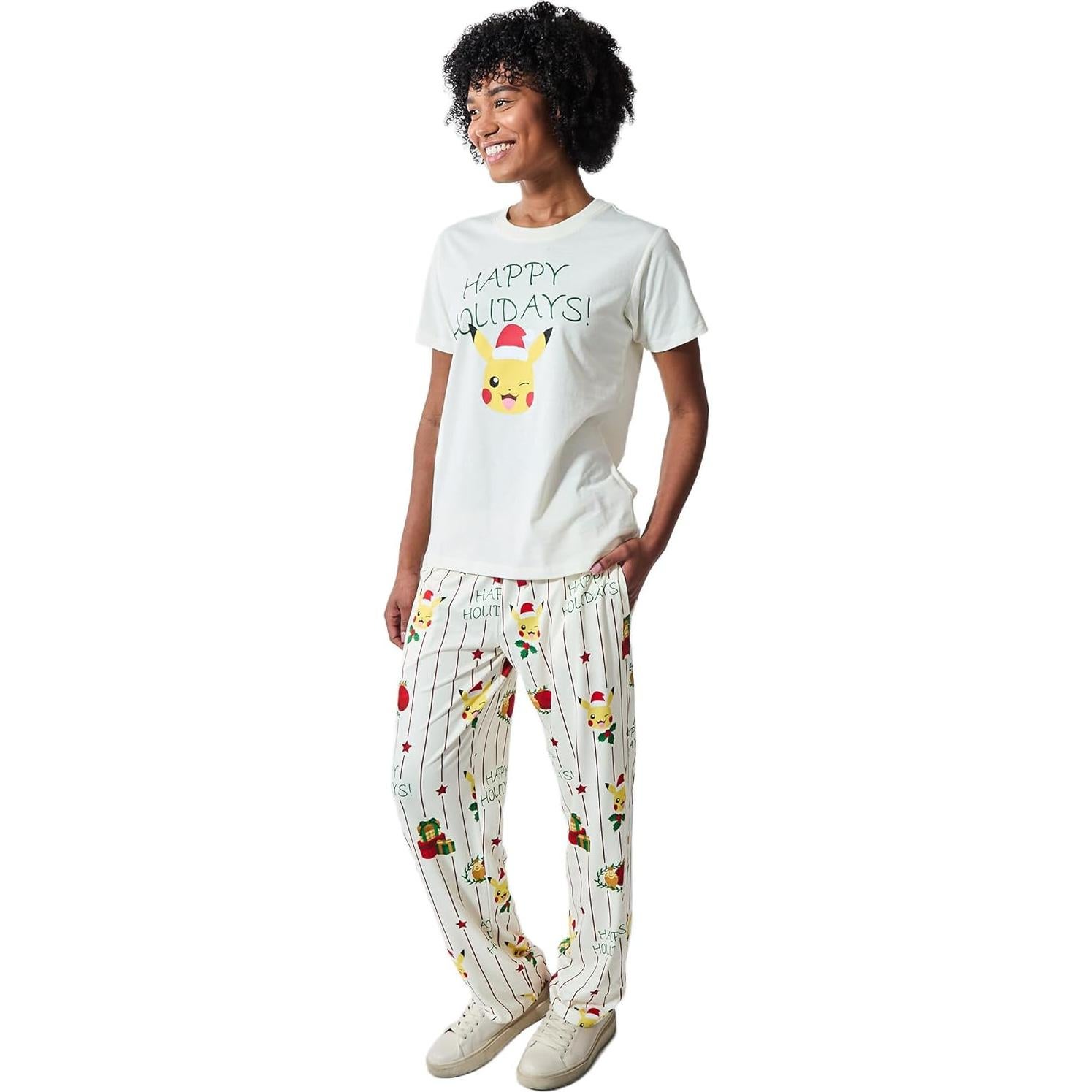 Conjunto de Dormir Pokémon Felices Fiestas Mujeres 2-Pack