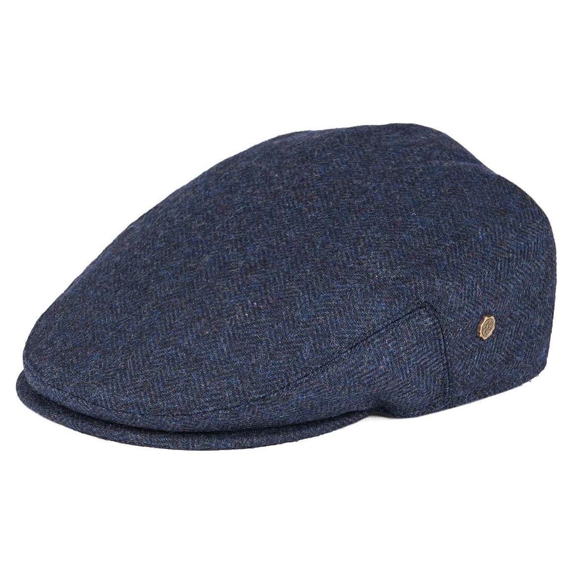 Gorra plana de hombre VOBOOM en espiga de lana 61cm Marino