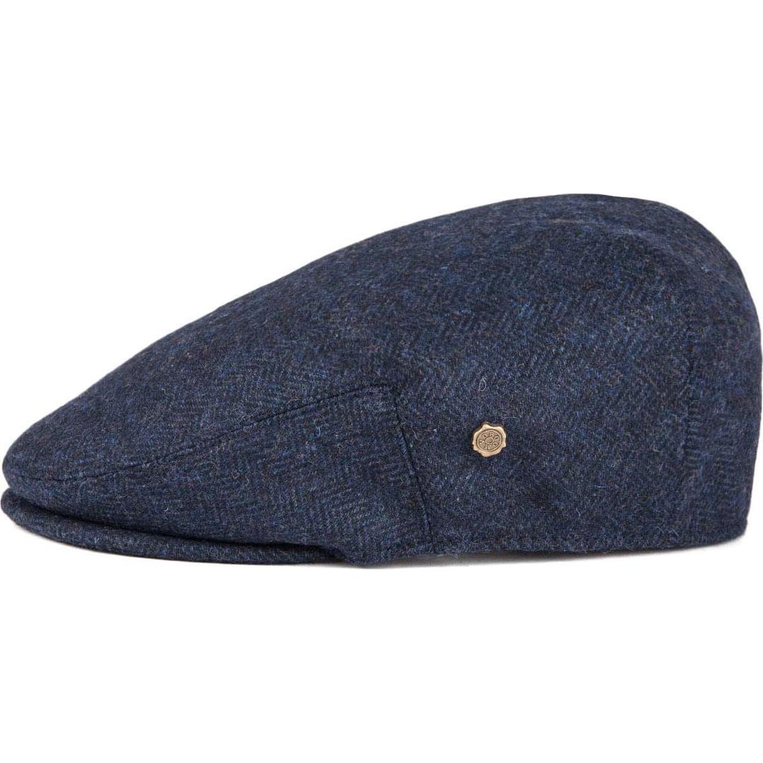 Gorra plana de hombre VOBOOM en espiga de lana 61cm Marino