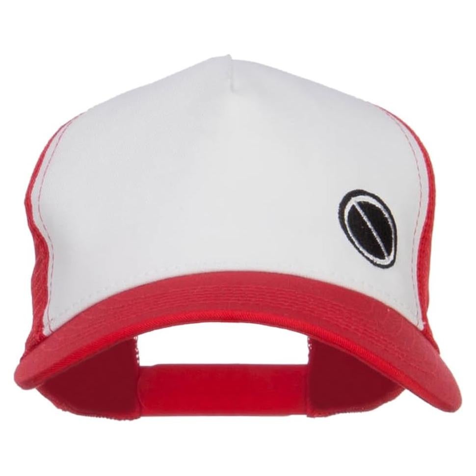 Gorra de Malla Bordada Poke Monster Roja Unisex Talla Única