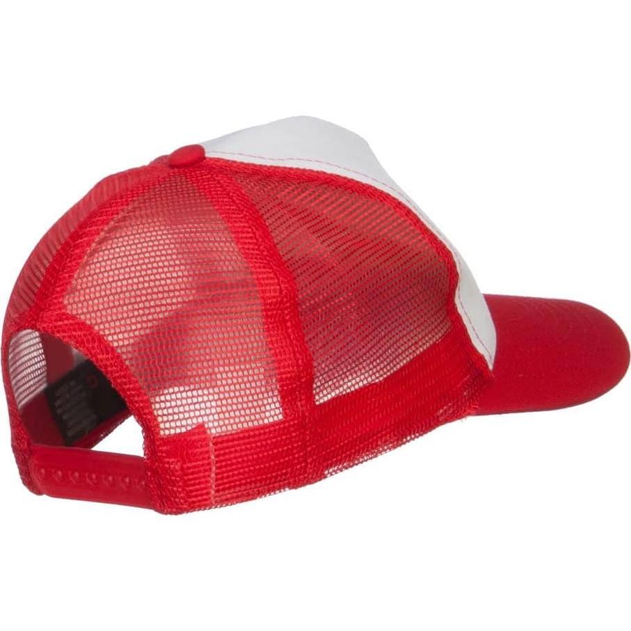 Gorra de Malla Bordada Poke Monster Roja Unisex Talla Única
