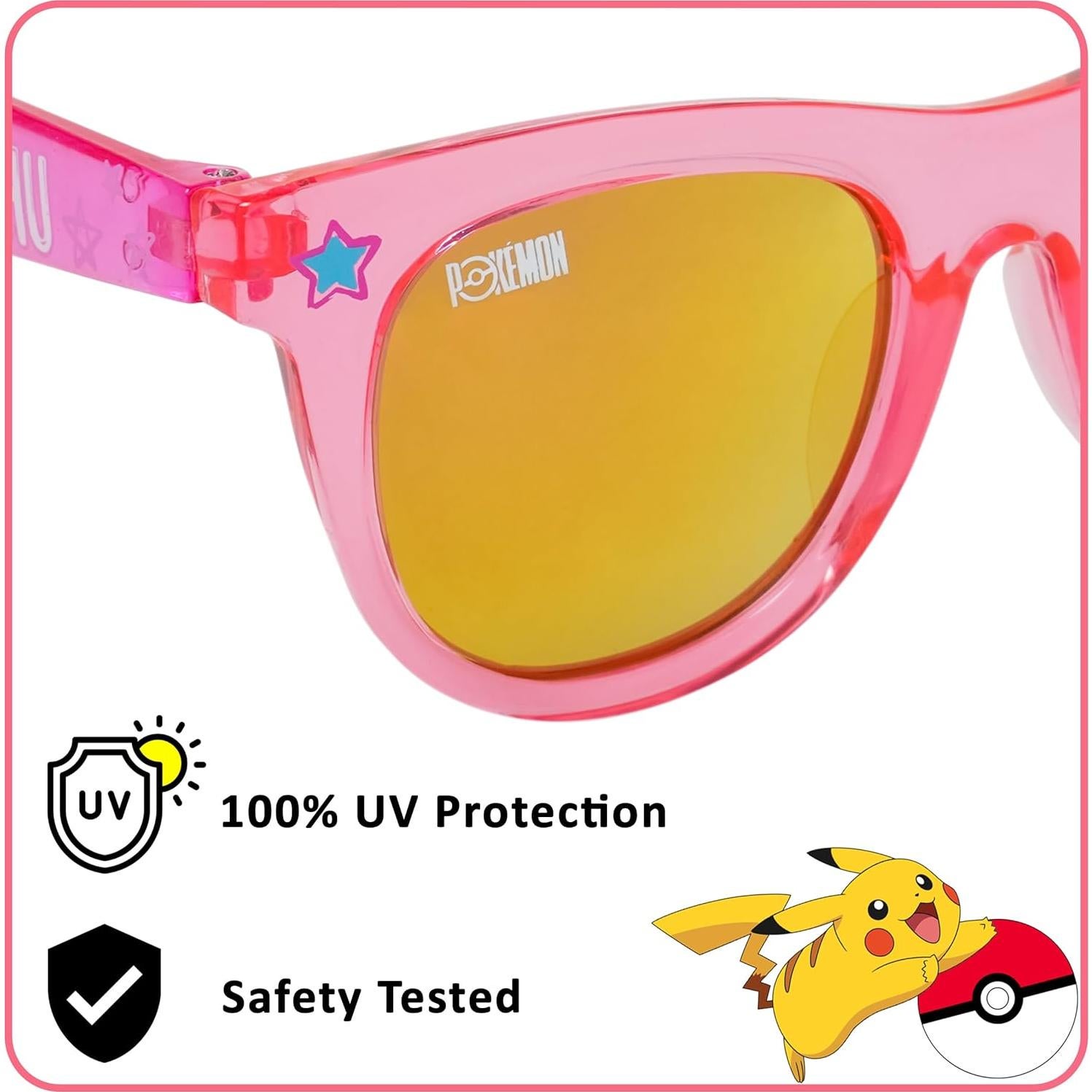 Gafas de sol Arkaid Pokémon para niños Pikachu Eevee UV400