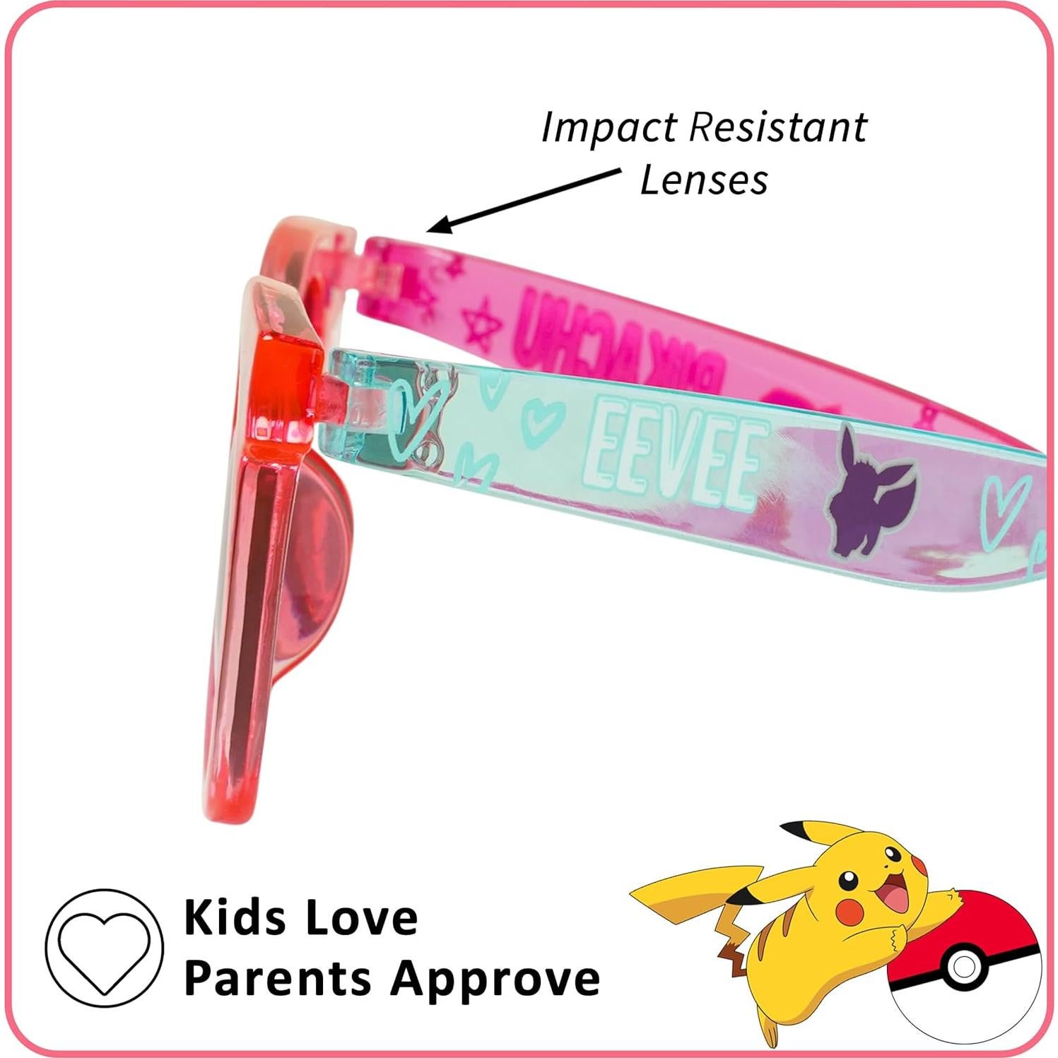 Gafas de sol Arkaid Pokémon para niños Pikachu Eevee UV400