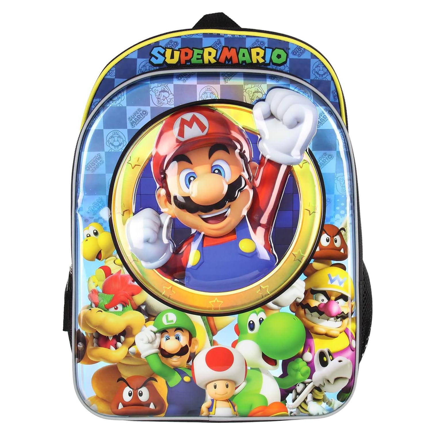 Mochila Iridiscente Bioworld Super Mario 40.64 cm