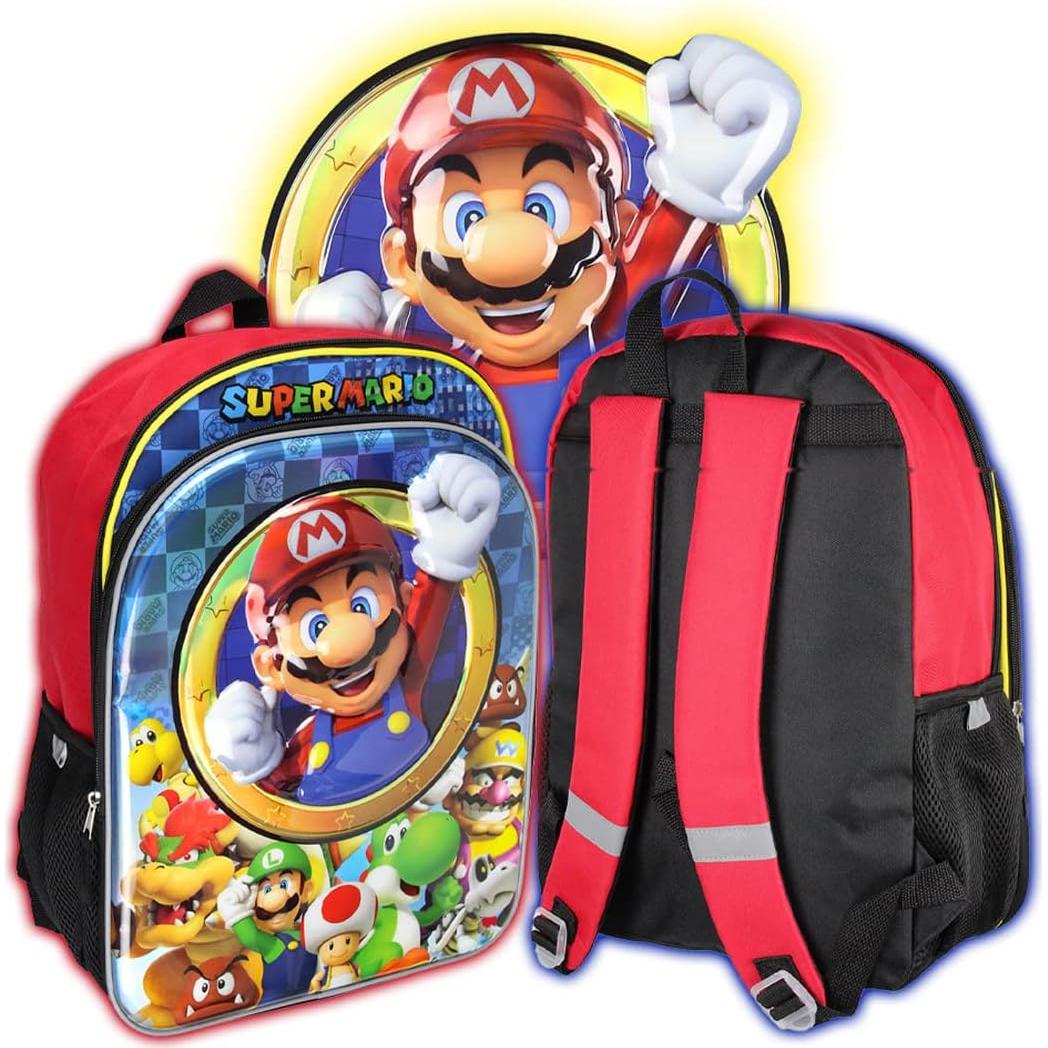 Mochila Iridiscente Bioworld Super Mario 40.64 cm