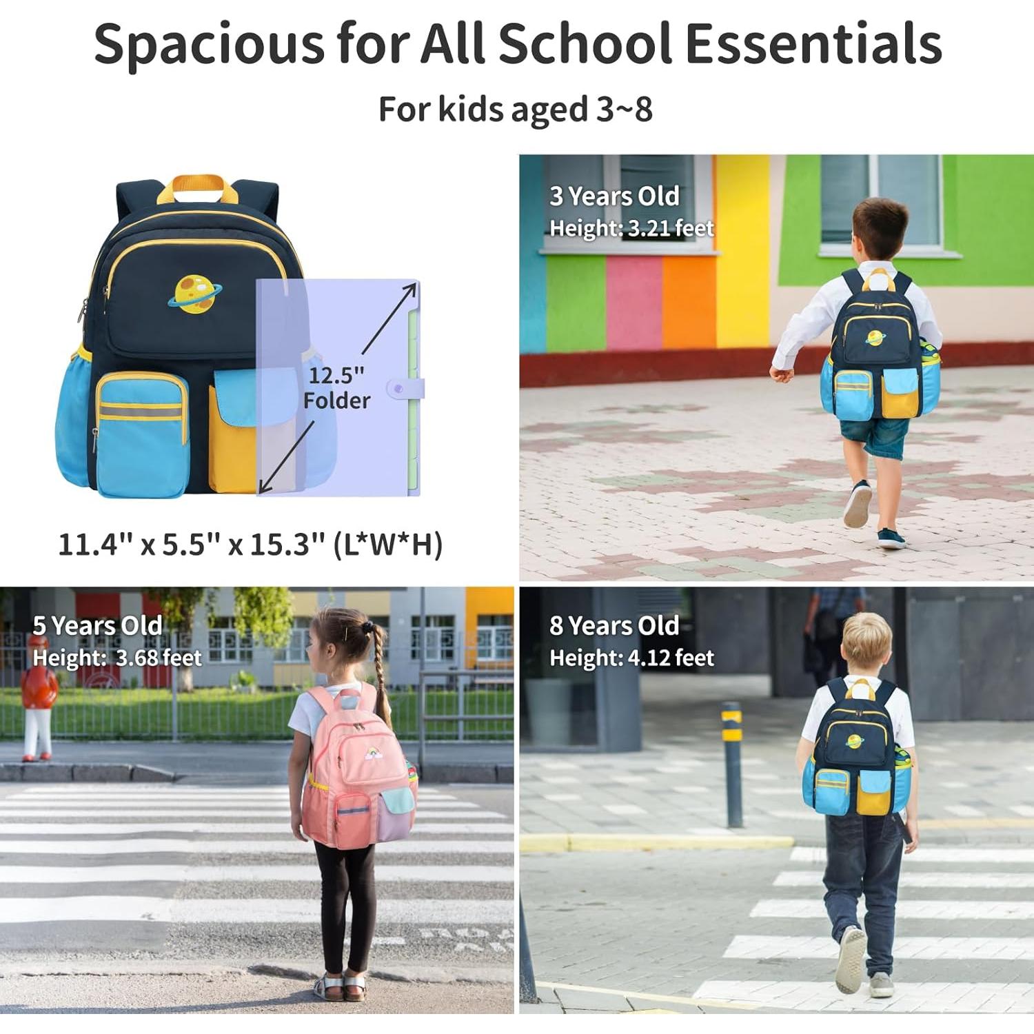 Mochila Infantil BrainyBees 15" Azul Oscuro para Preescolar