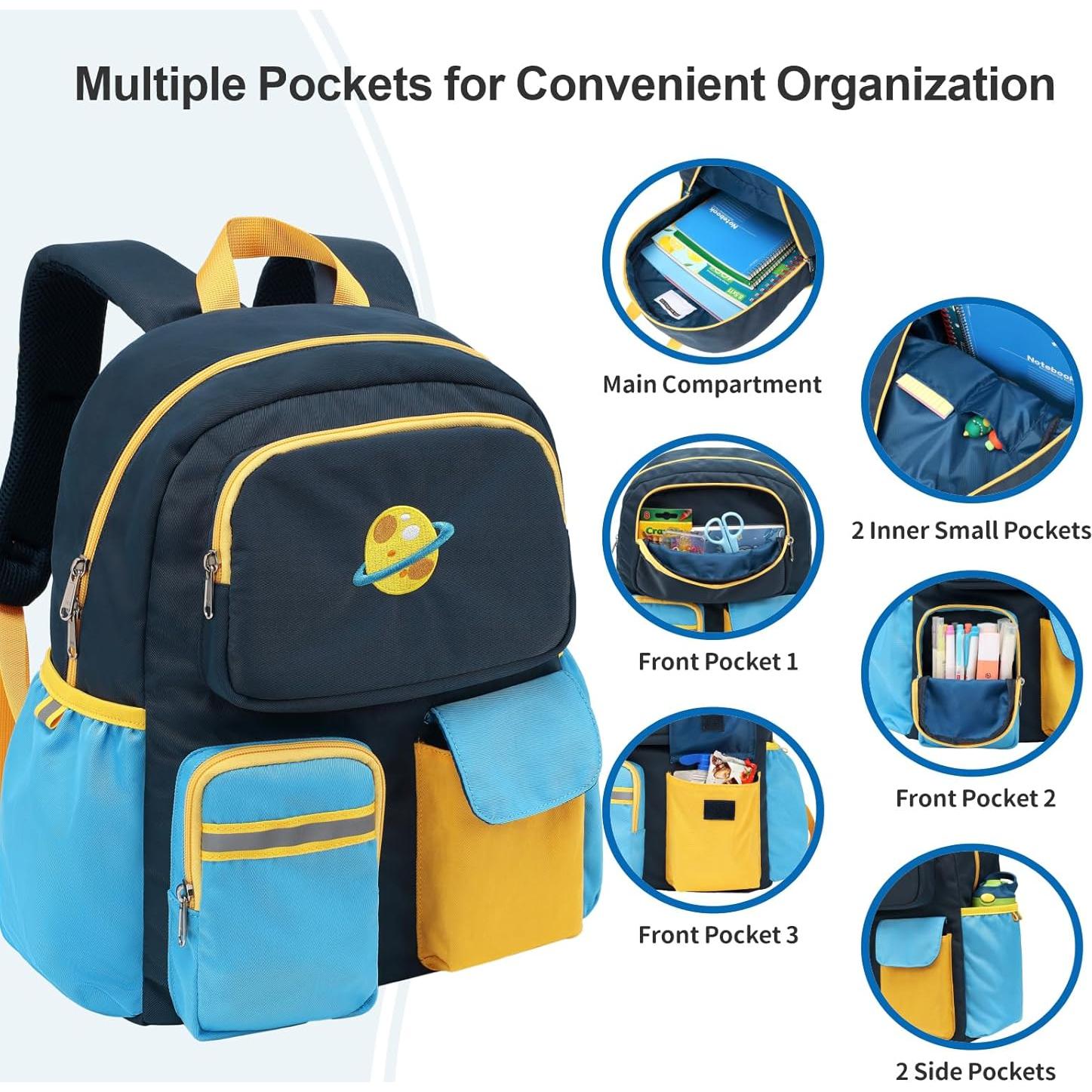 Mochila Infantil BrainyBees 15" Azul Oscuro para Preescolar