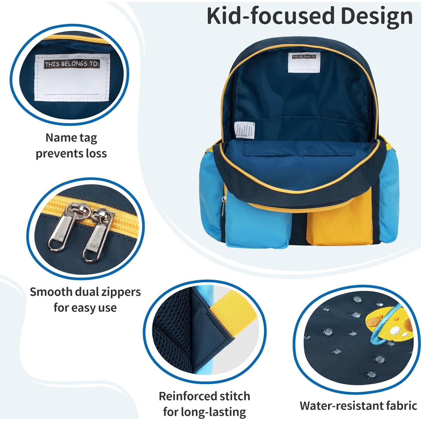 Mochila Infantil BrainyBees 15" Azul Oscuro para Preescolar