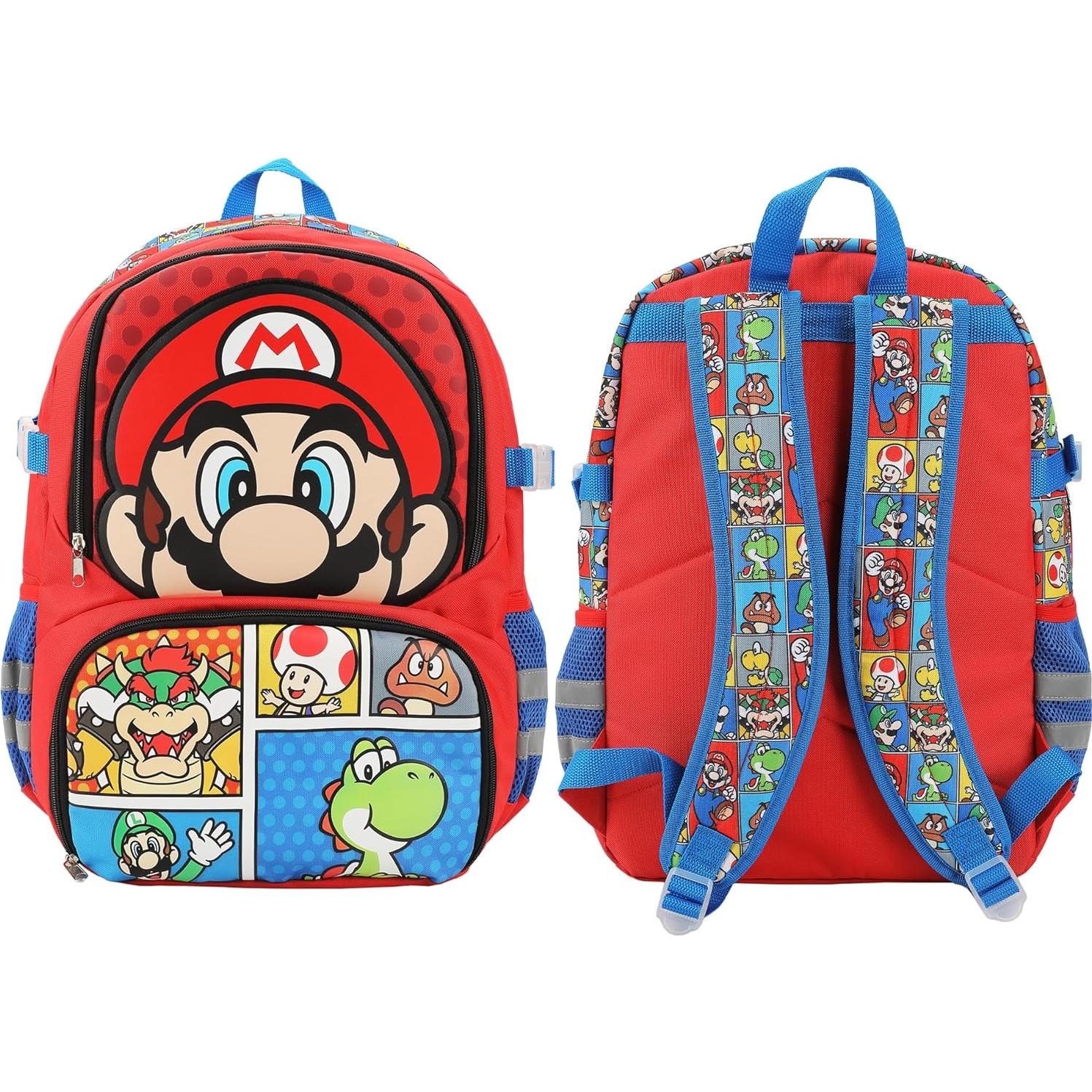 Mochila Deportiva Super Mario Brothers 40.64 cm para Niños