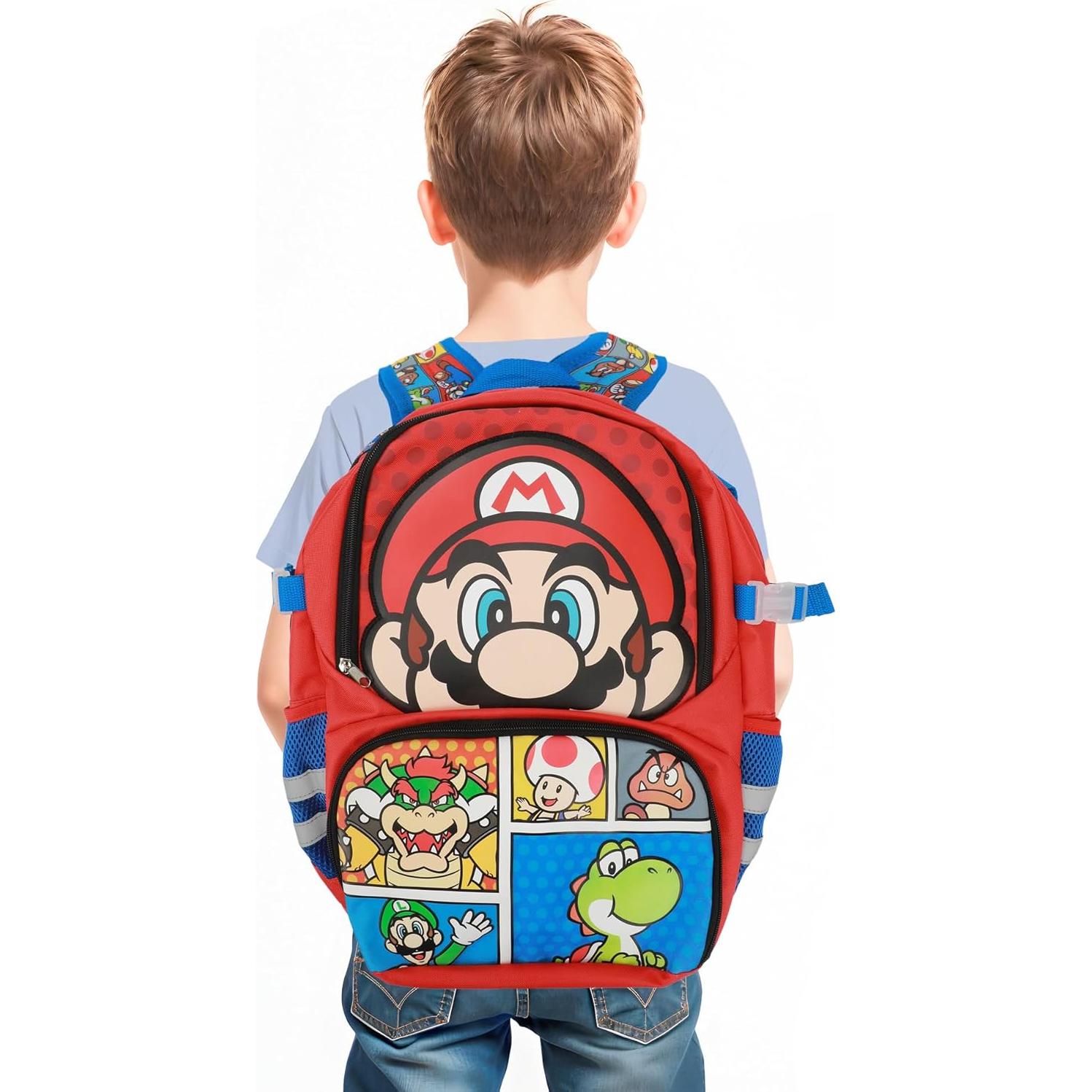 Mochila Deportiva Super Mario Brothers 40.64 cm para Niños