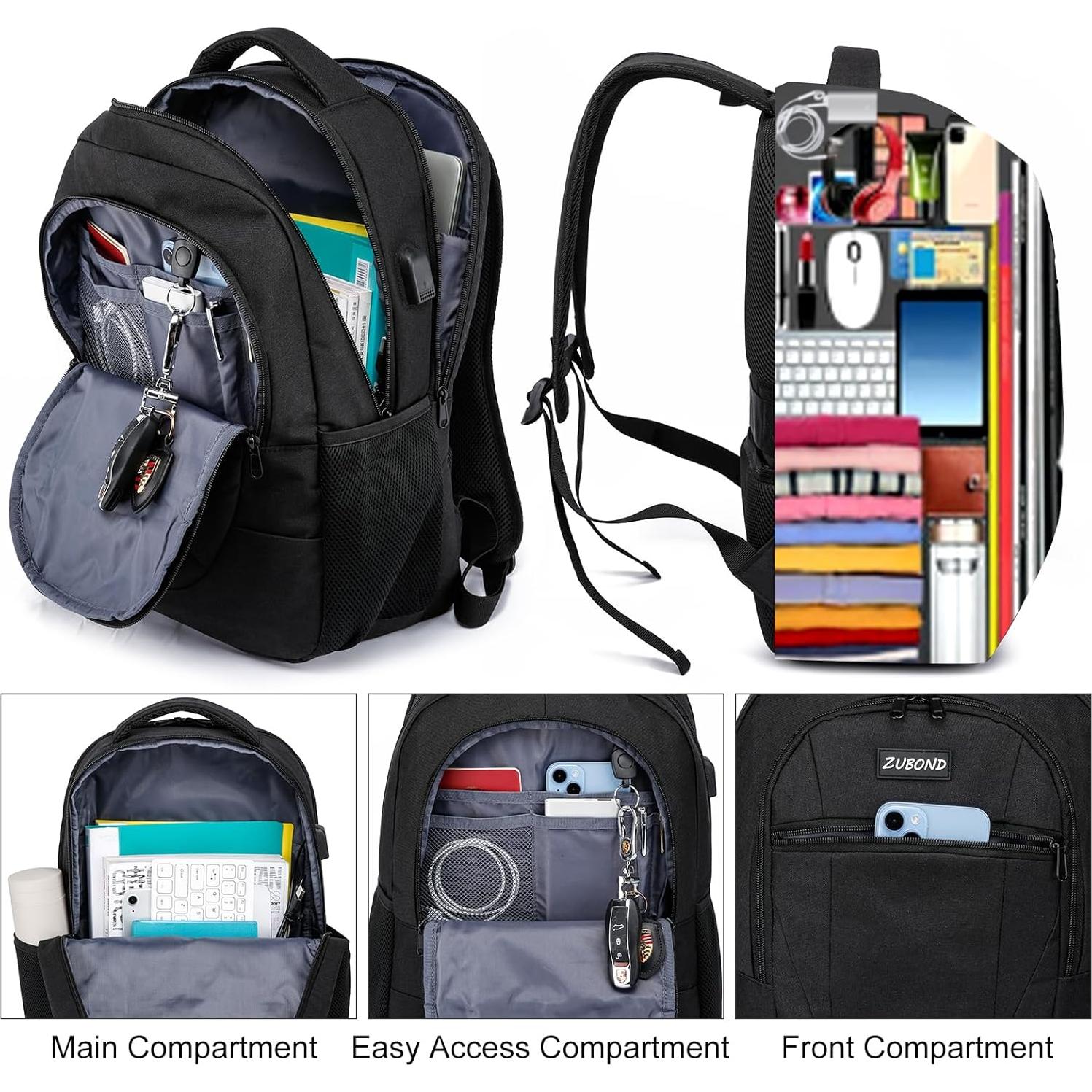 Mochila Escolar y de Viaje USB 15.6" Resistente al Agua