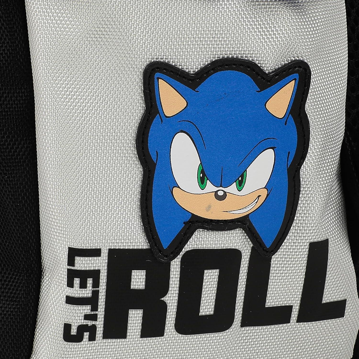 Mochila Sonic the Hedgehog Bioworld 48 cm con funda para laptop