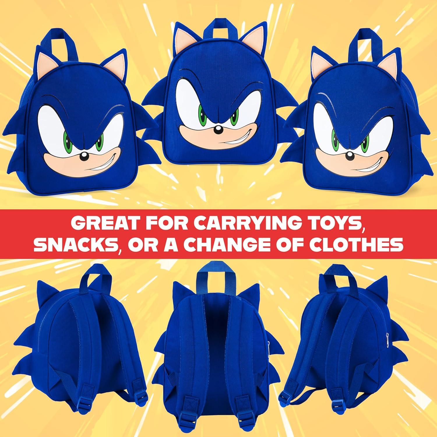 Mochila Sonic The Hedgehog Azul para Niños 27x23x10 cm