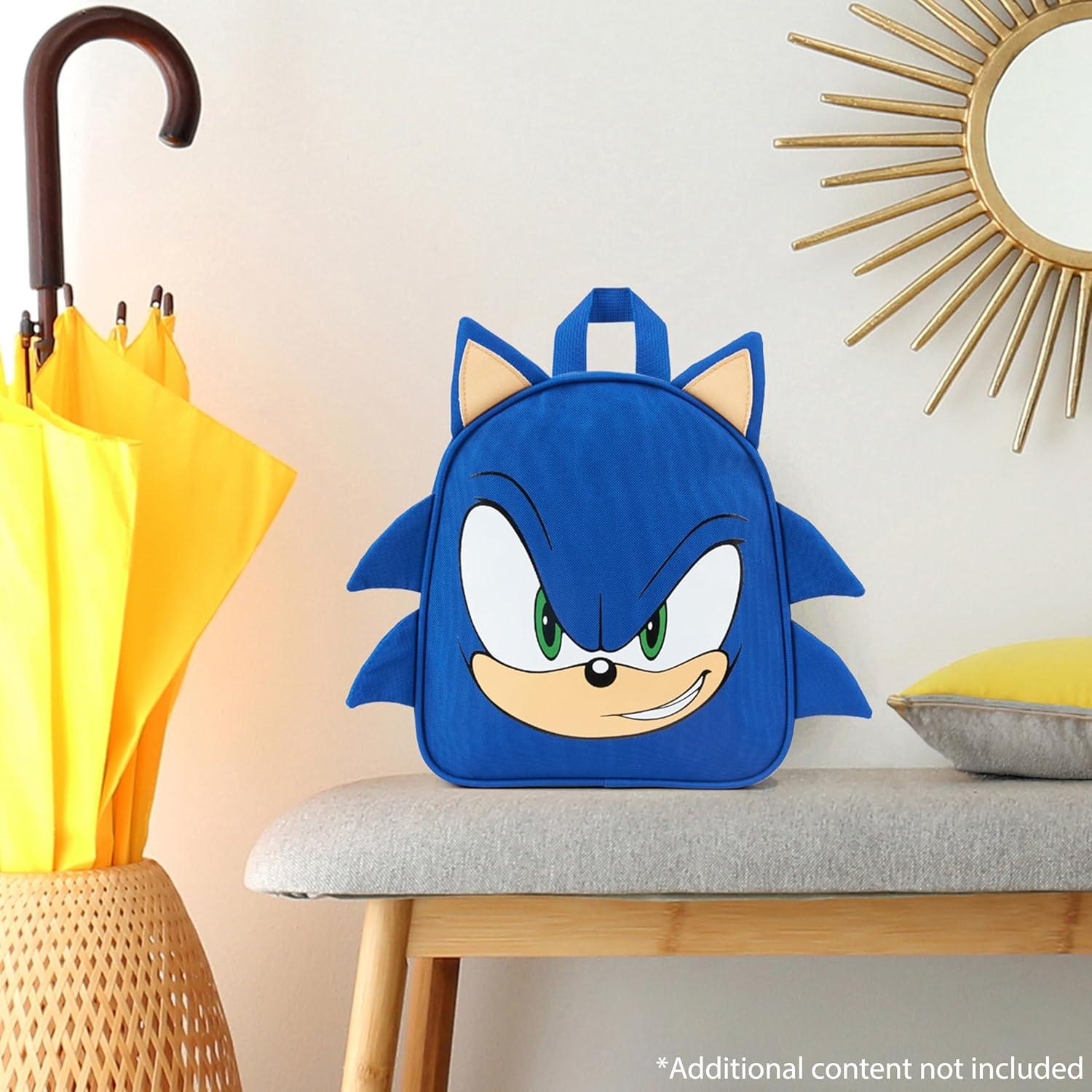 Mochila Sonic The Hedgehog Azul para Niños 27x23x10 cm