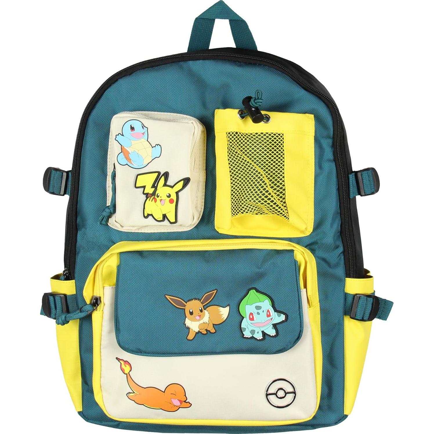 Mochila Pokémon Bioworld 41 cm Pikachu Eevee Charmander