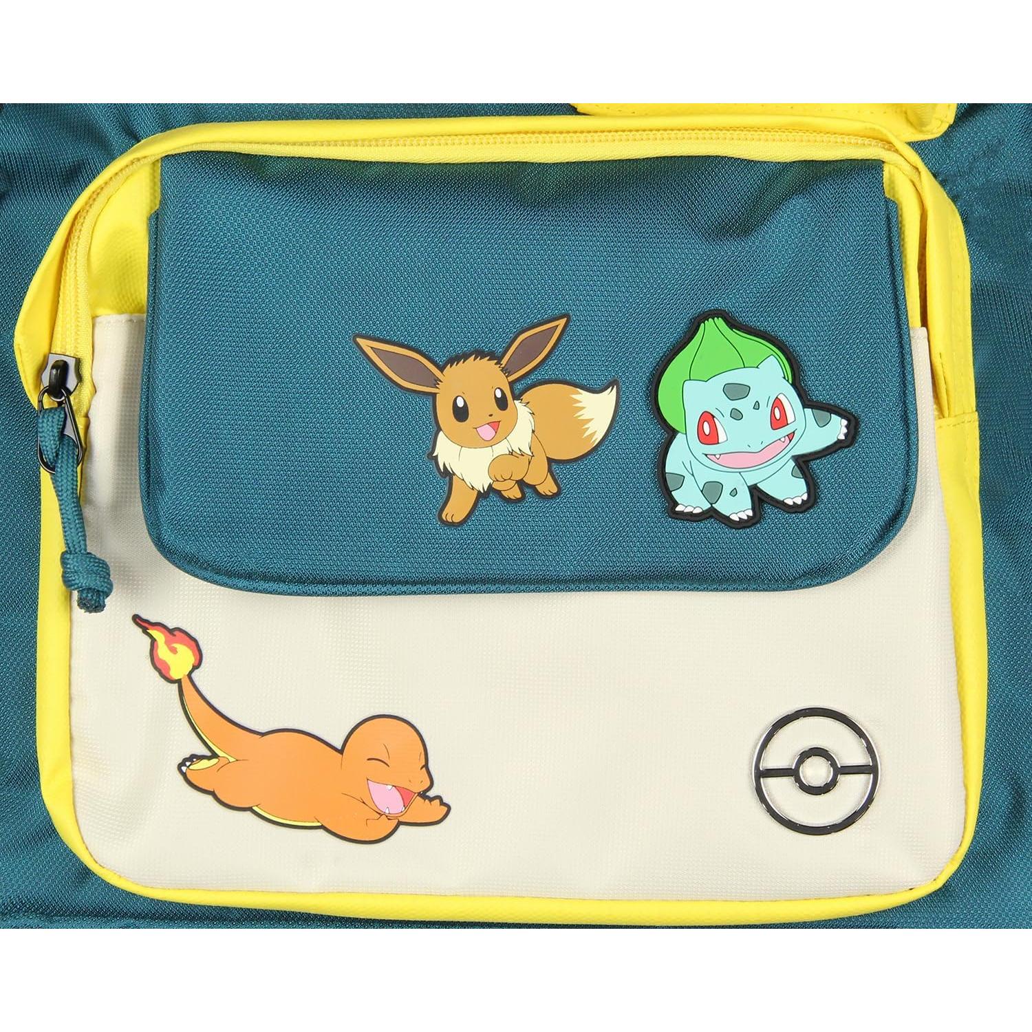 Mochila Pokémon Bioworld 41 cm Pikachu Eevee Charmander