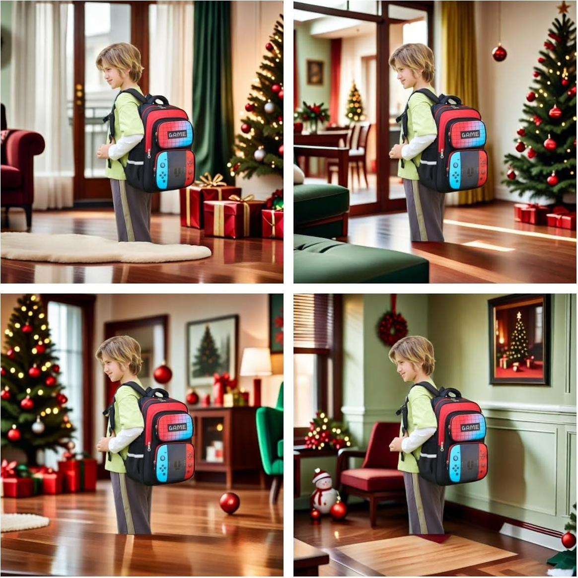 Mochila Escolar 3D Caricatura Dsoplvn 43.18 cm Impermeable