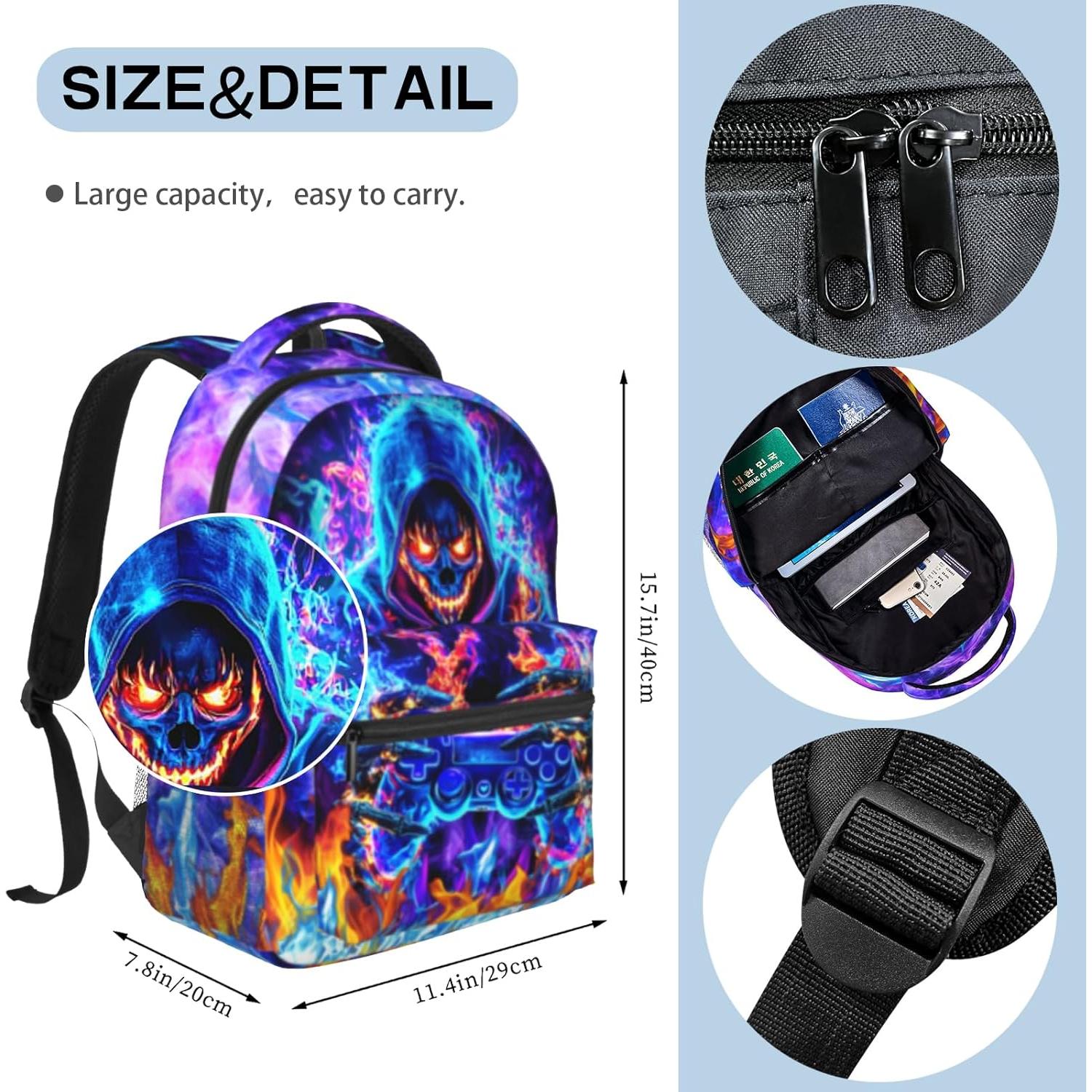 Mochila Escolar Infantil Impermeable 43.9x30.9cm Unisex