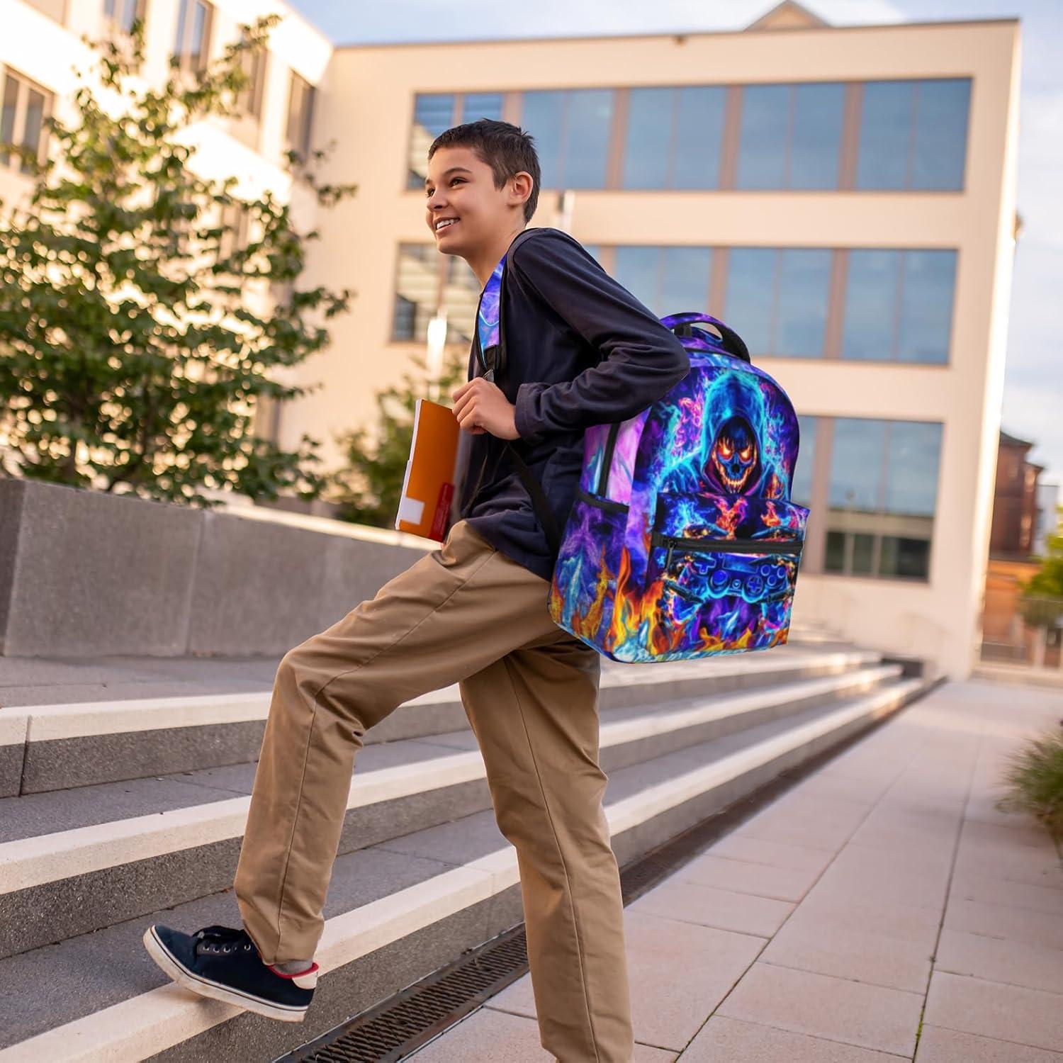 Mochila Escolar Infantil Impermeable 43.9x30.9cm Unisex