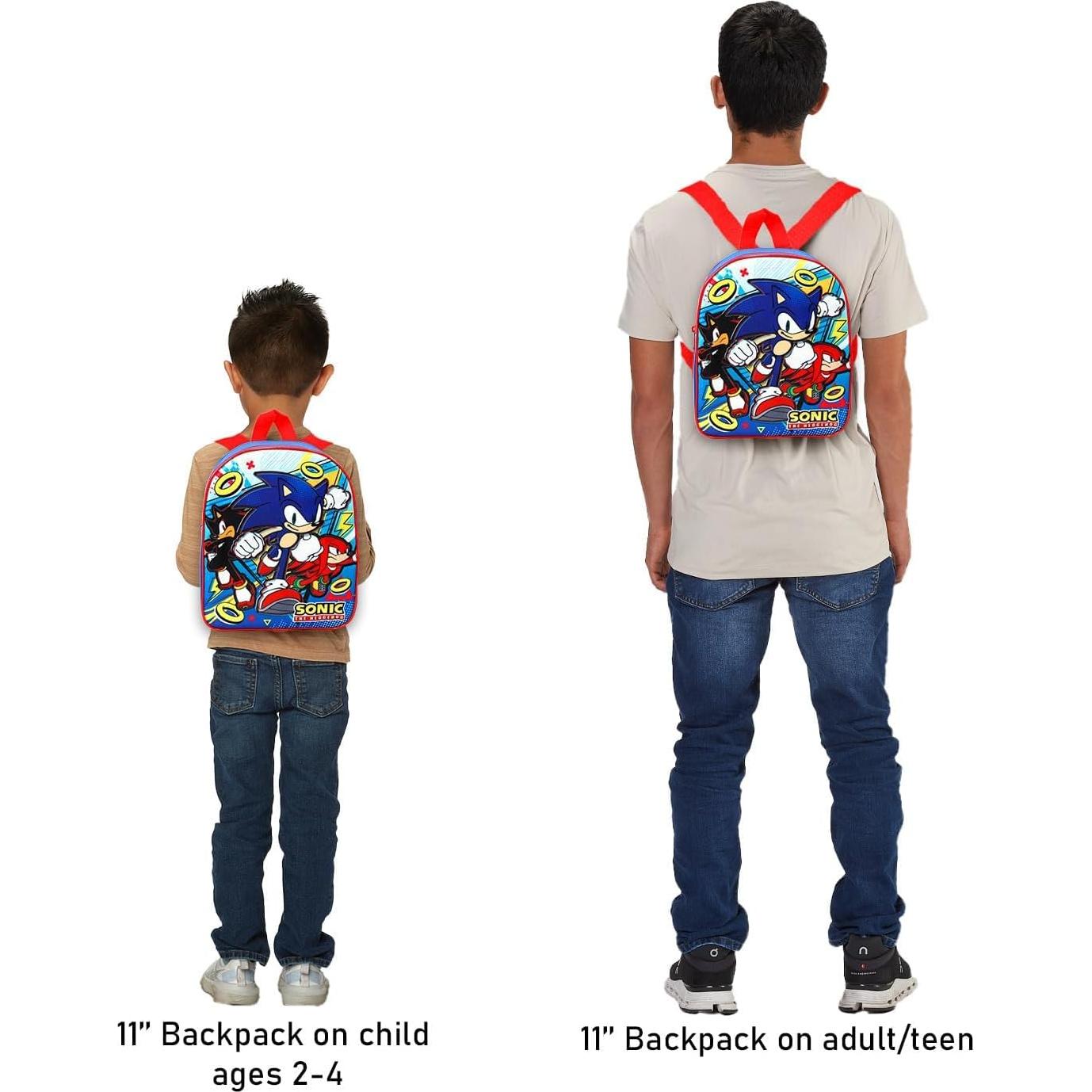 Mochila Mini Sonic the Hedgehog para Niños 30.5x20.3cm