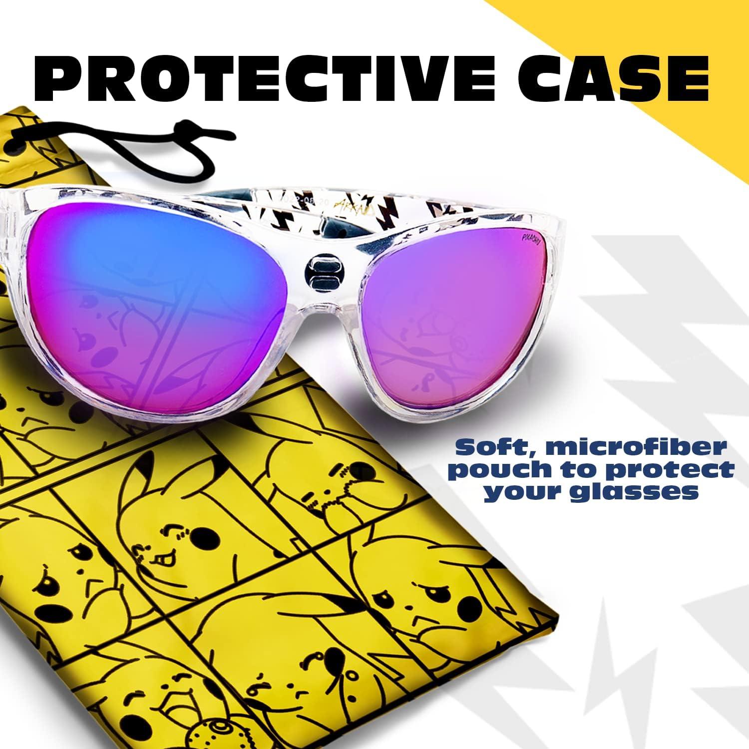 Gafas de sol Pikachu Pokemon UV400 con estuche suave