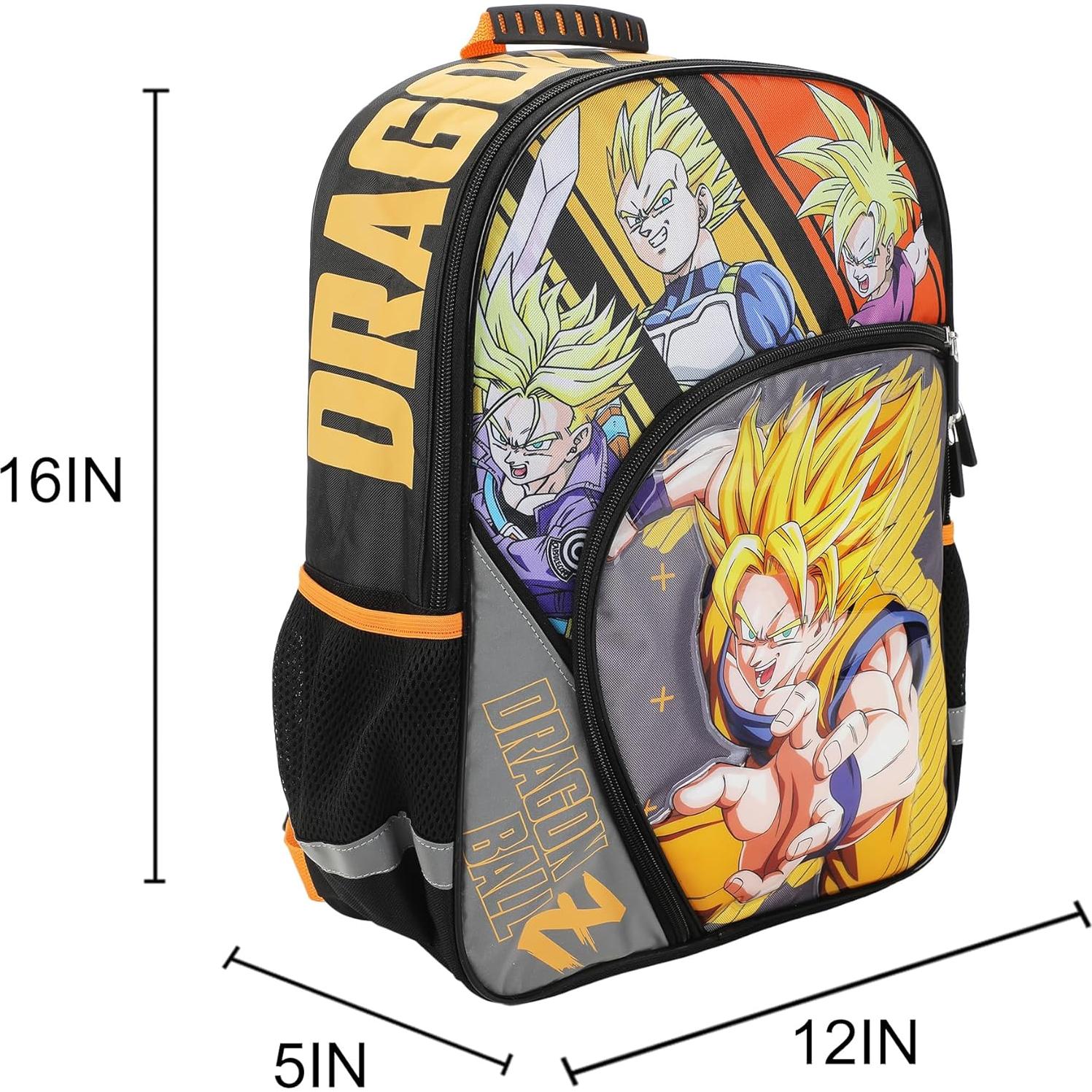 Mochila Dragon Ball Z 16" Goku Super Saiyan para Niños