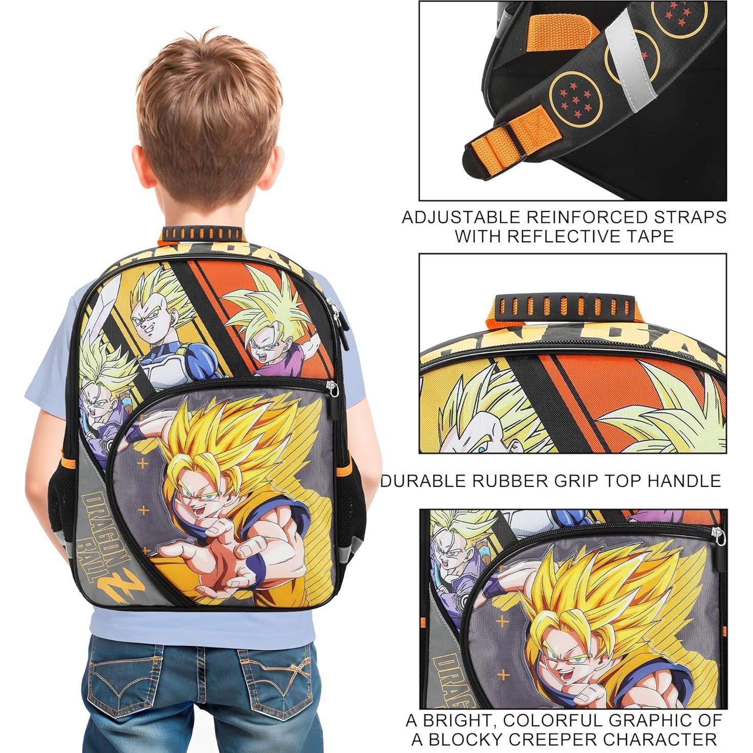 Mochila Dragon Ball Z 16" Goku Super Saiyan para Niños