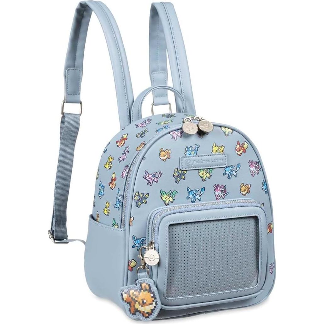 Mochila Mini Coleccionista de Pines Eevee Pokémon Center 23.6x16.5x27.4cm