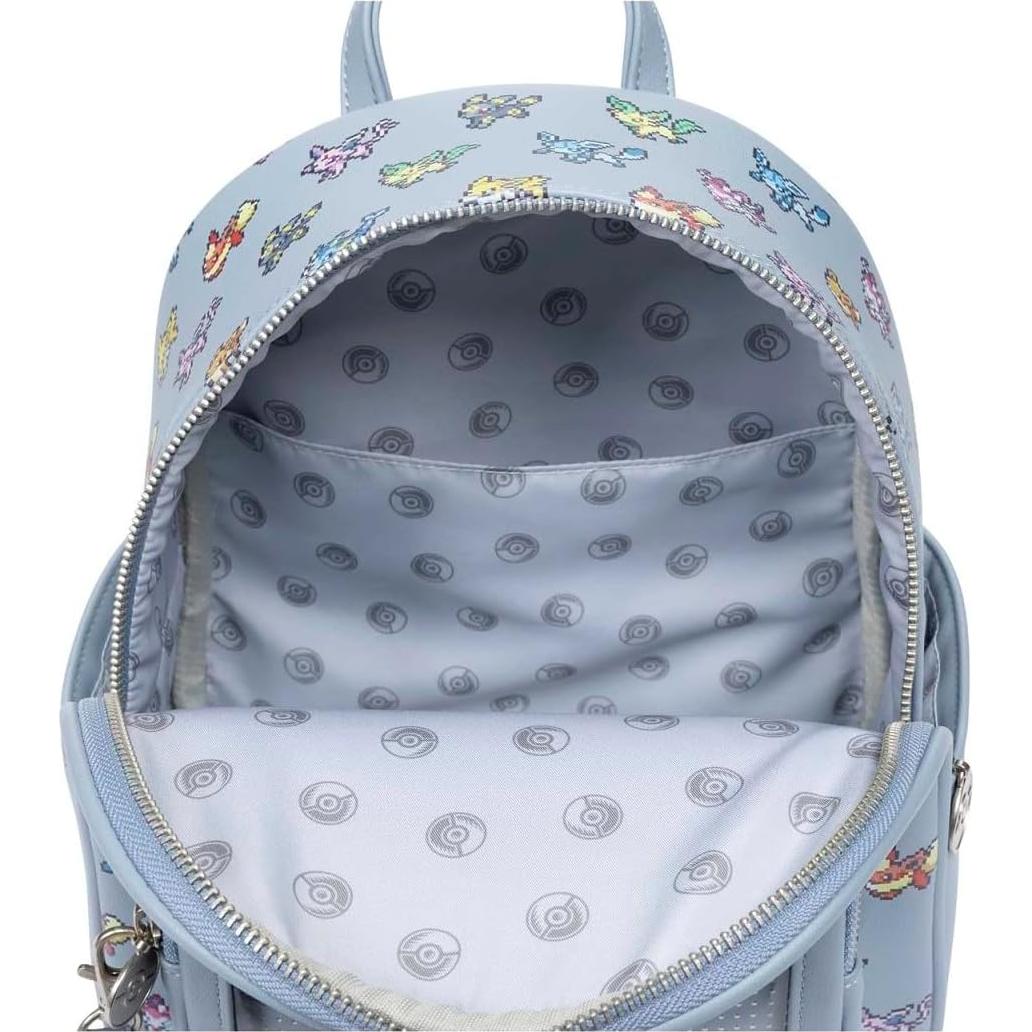 Mochila Mini Coleccionista de Pines Eevee Pokémon Center 23.6x16.5x27.4cm