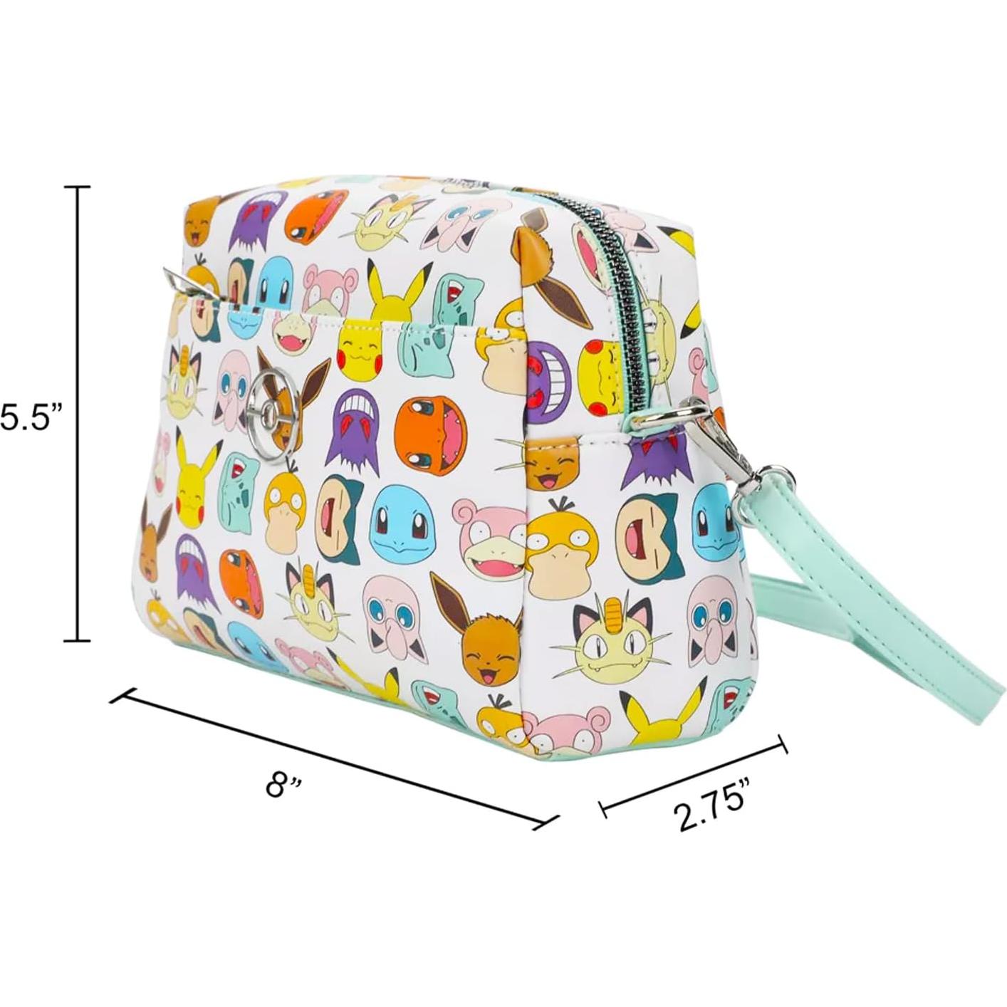 Bolso Cruzado Pokemon para Mujeres con Botella de Agua