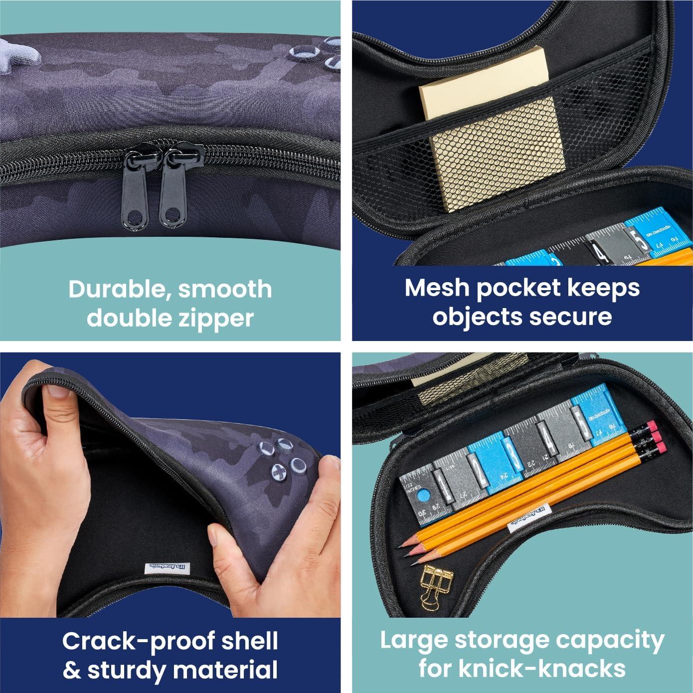 Estuche de Lápices It's Academic Controlador Videojuego Negro