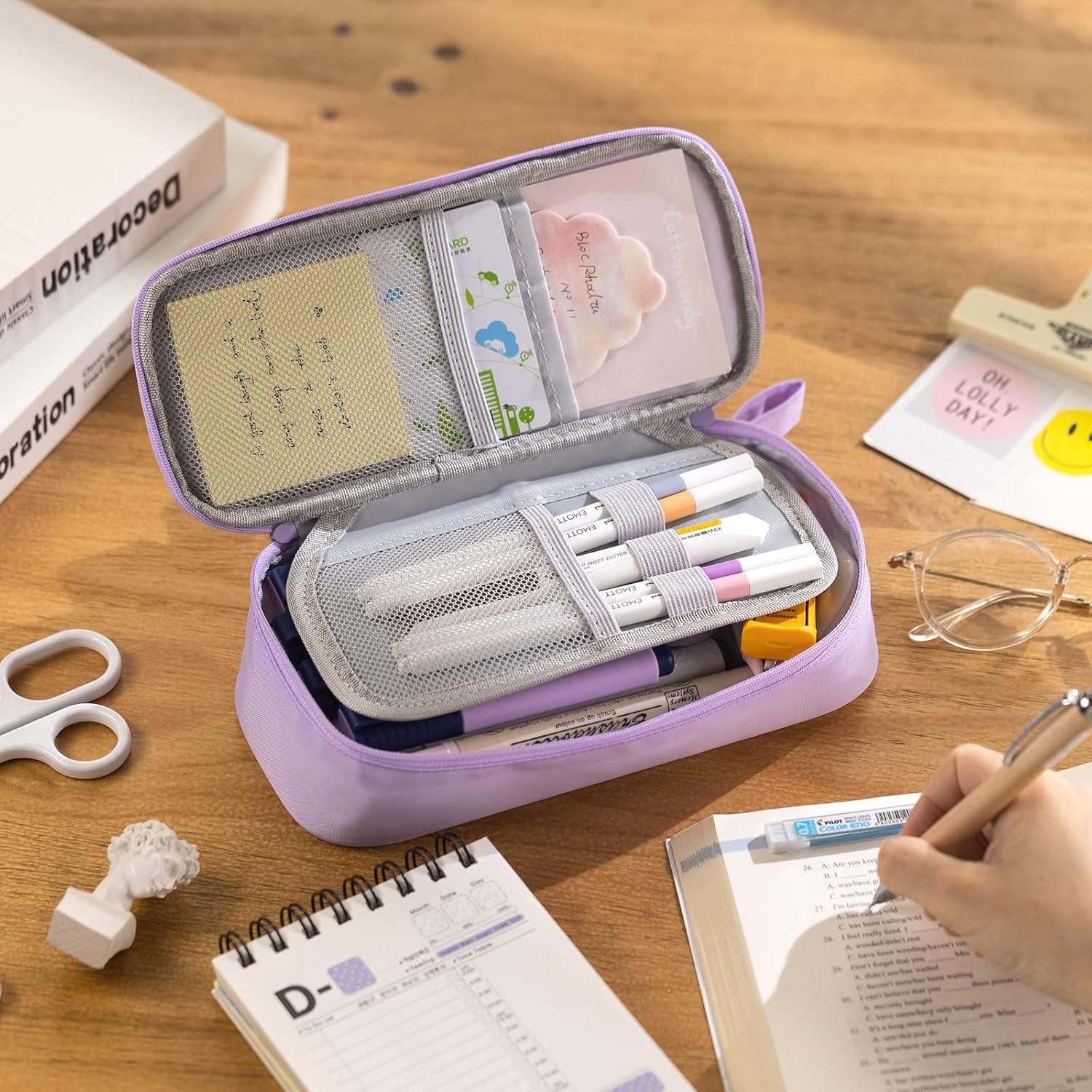 Funda de Lápiz CICIMELON Púrpura Gran Capacidad 23x11x6.5cm