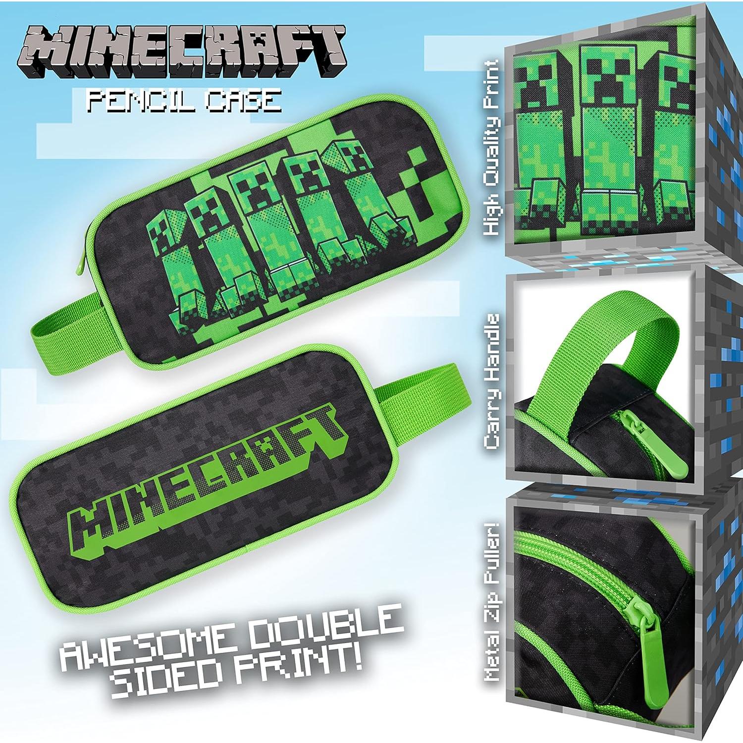 Estuche de Lápices Minecraft Gettrend 21x10x7 cm Niños