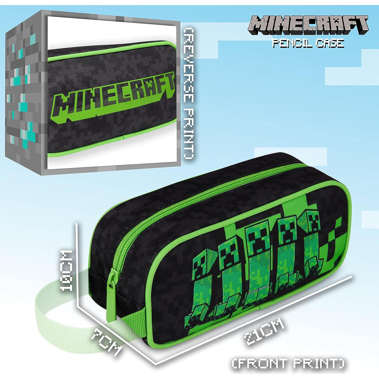 Estuche de Lápices Minecraft Gettrend 21x10x7 cm Niños