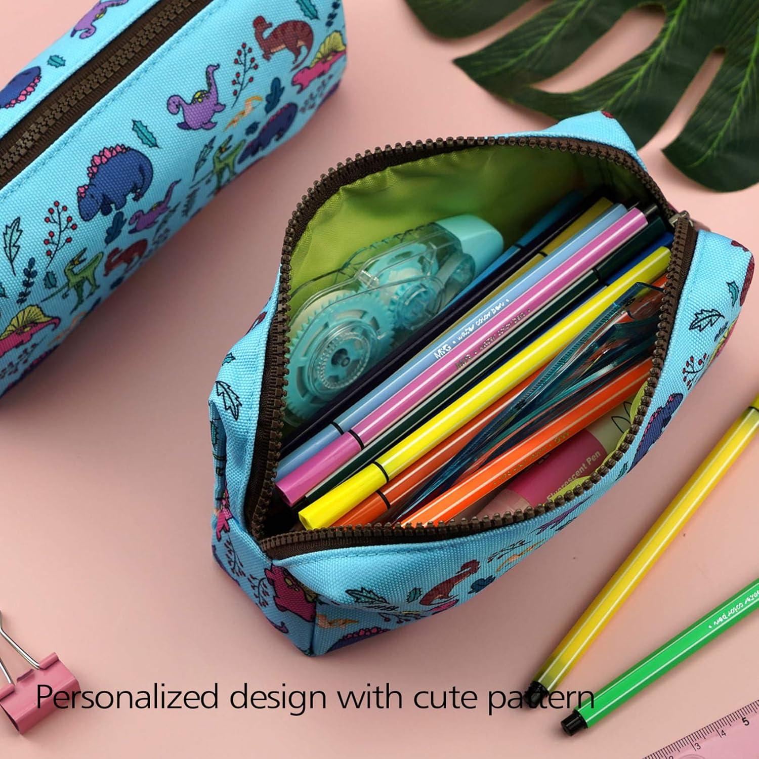 Estuche de Lápices Dinosaurio LParkin - Gran Capacidad 80 Bolígrafos