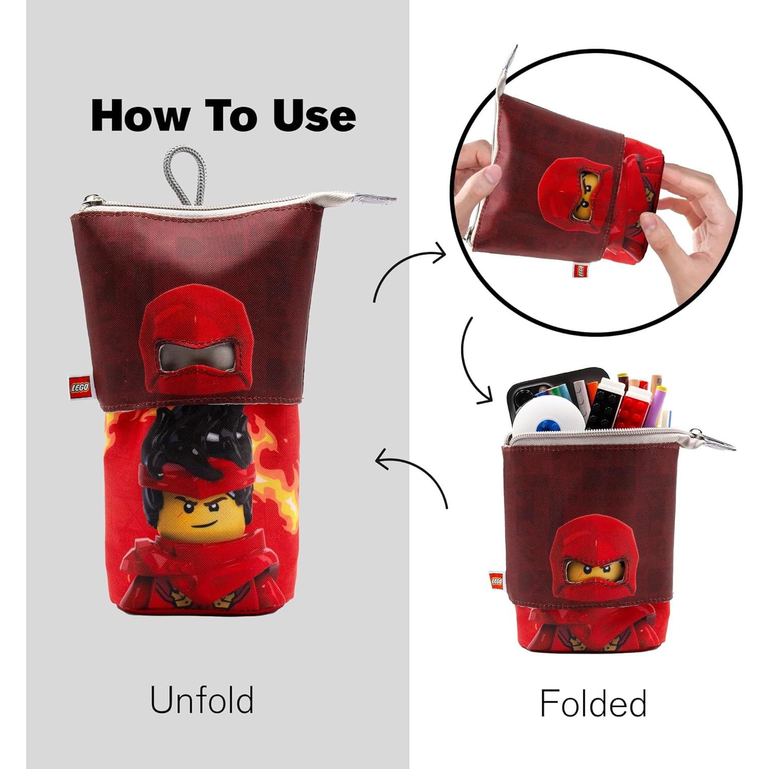 Estuche de Lápices Pop Up LEGO Ninjago Kai - Expandible 14x18cm