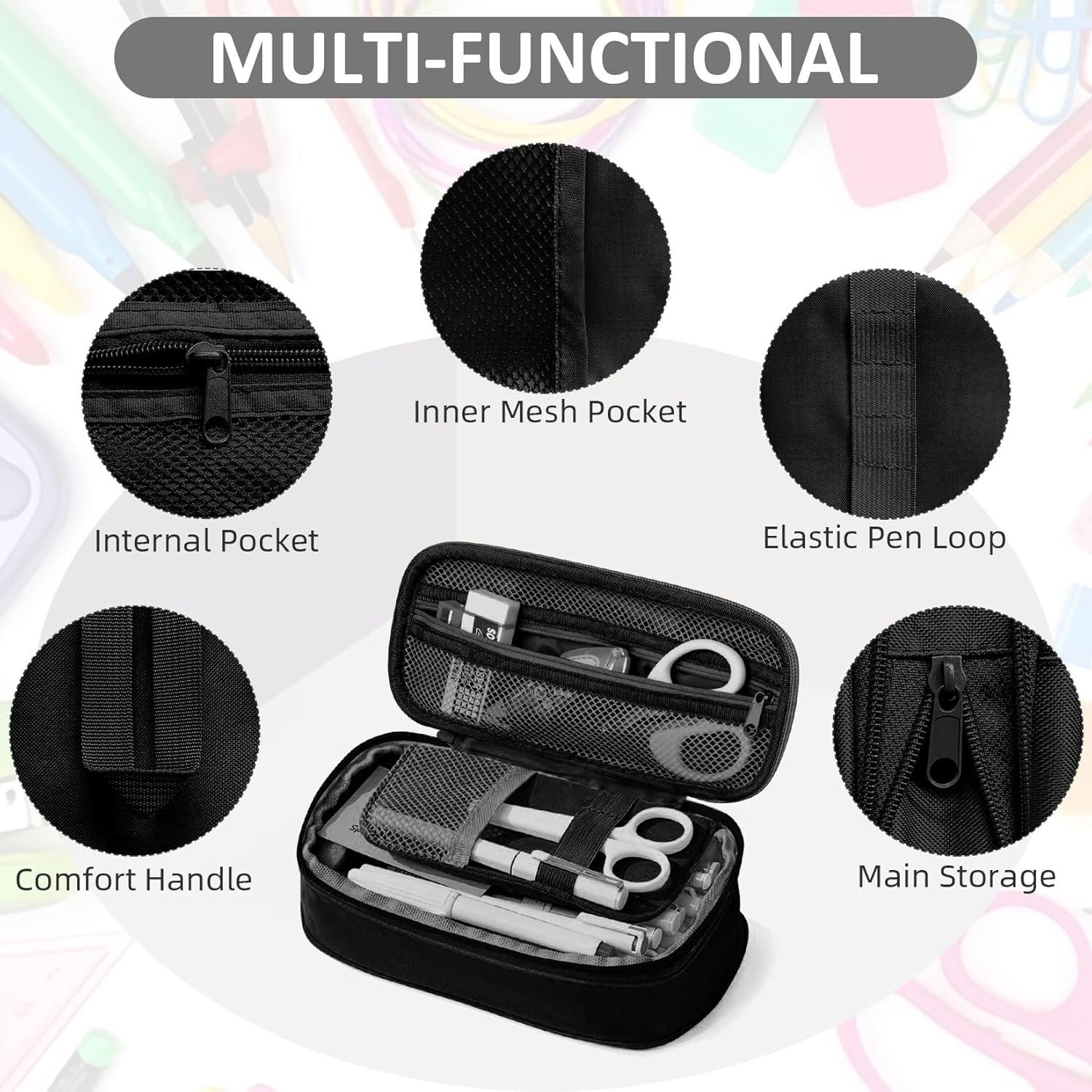 Estuche de Lápices Grande ZHIMEBYE Negro Expandible