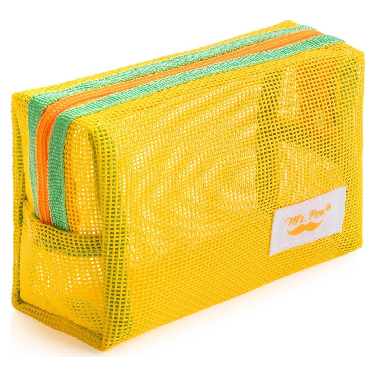 Estuche de Lápices de Malla Mr. Pen Amarillo 21x11cm