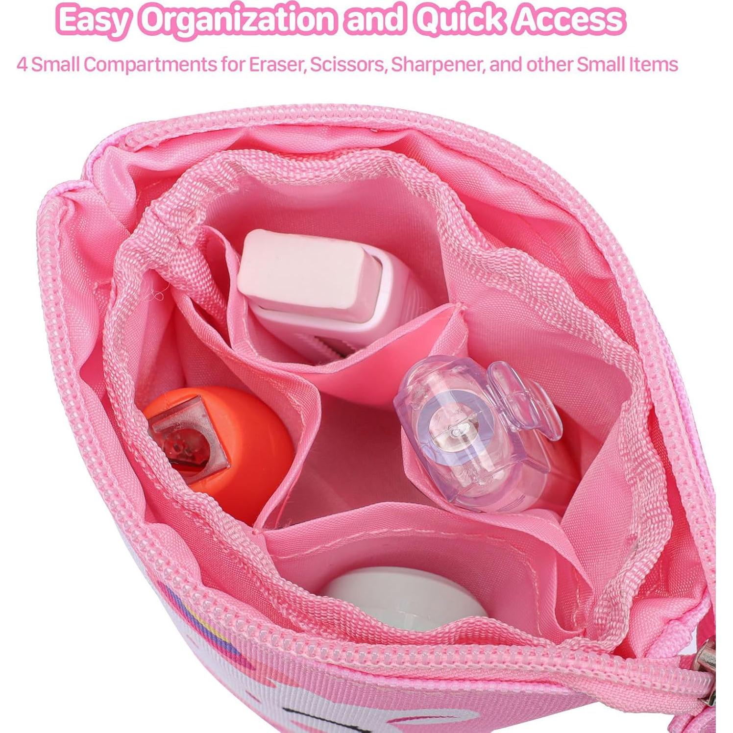 Estuche de Lápices Telescópico BrainyBees Unicornio Rosa 20.5cm