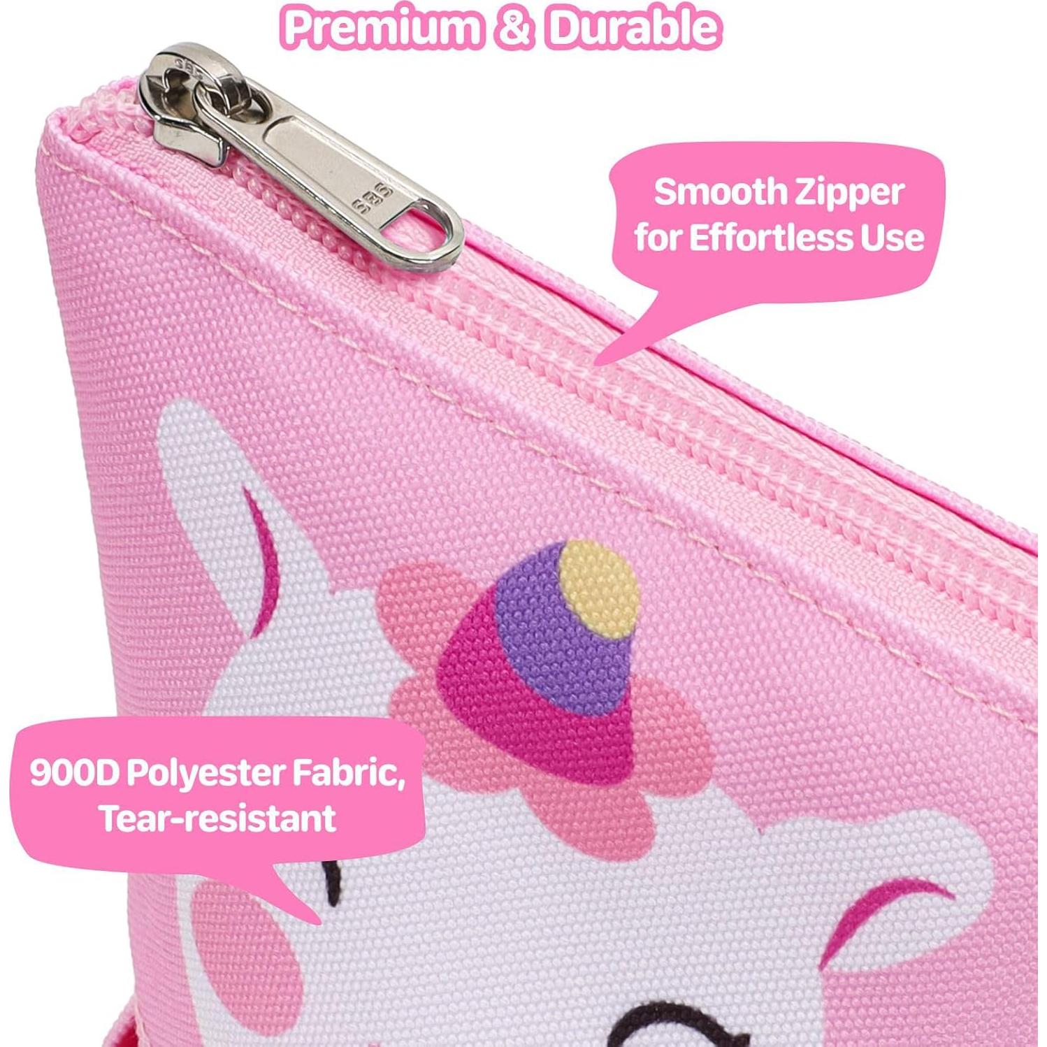 Estuche de Lápices Telescópico BrainyBees Unicornio Rosa 20.5cm
