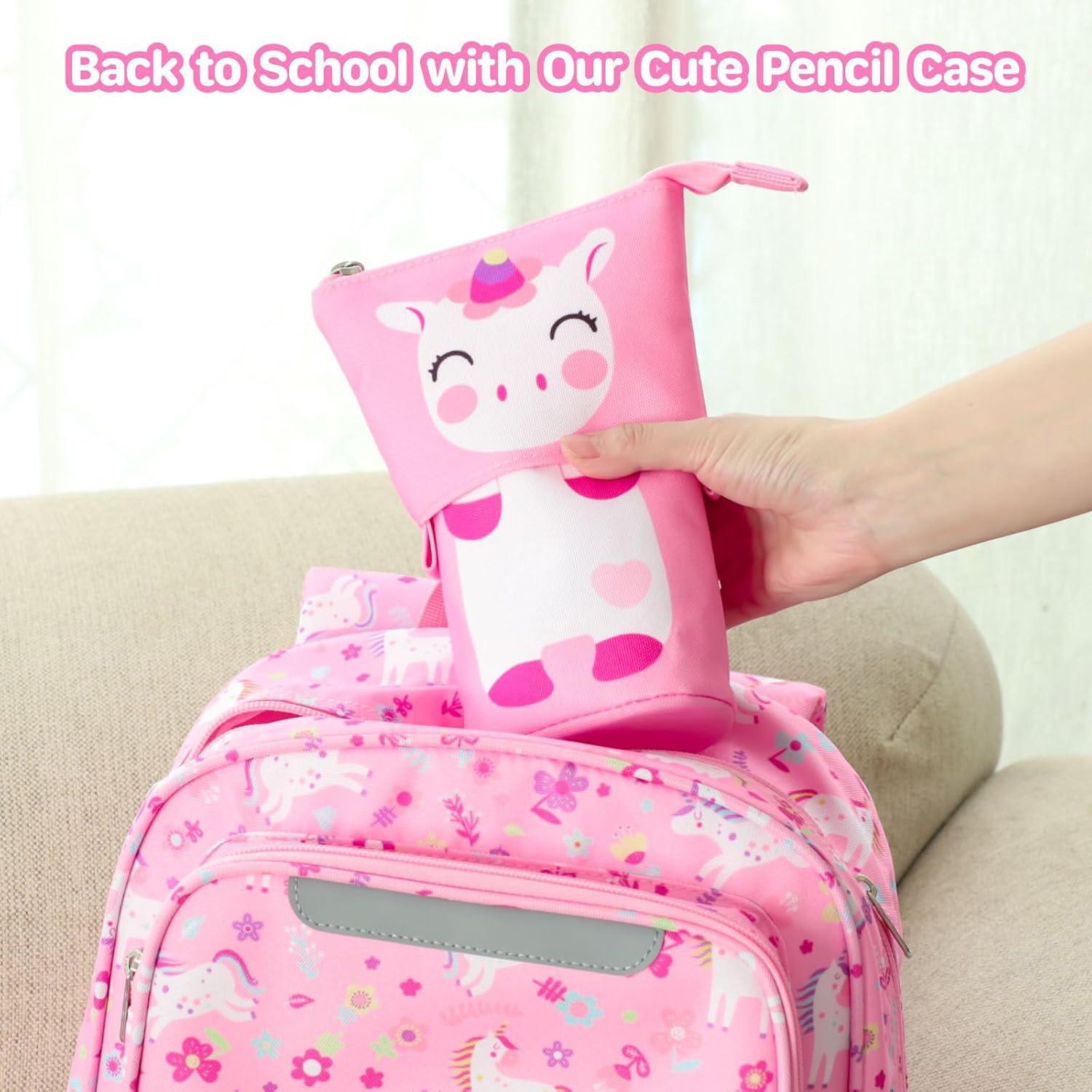 Estuche de Lápices Telescópico BrainyBees Unicornio Rosa 20.5cm